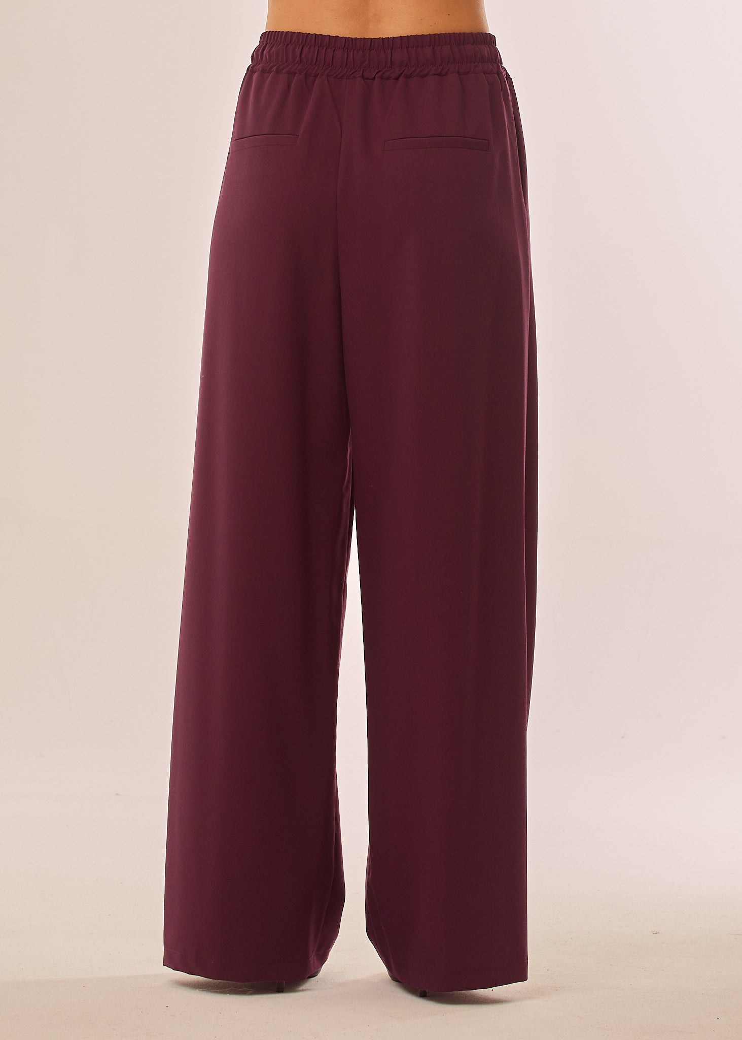 Pantalone palazzo con coulisse in vita