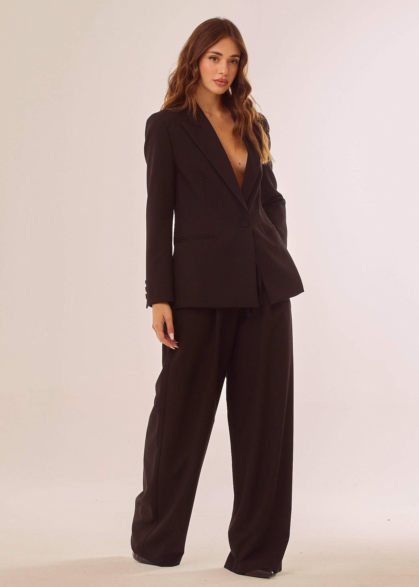 Pantalone palazzo con coulisse in vita