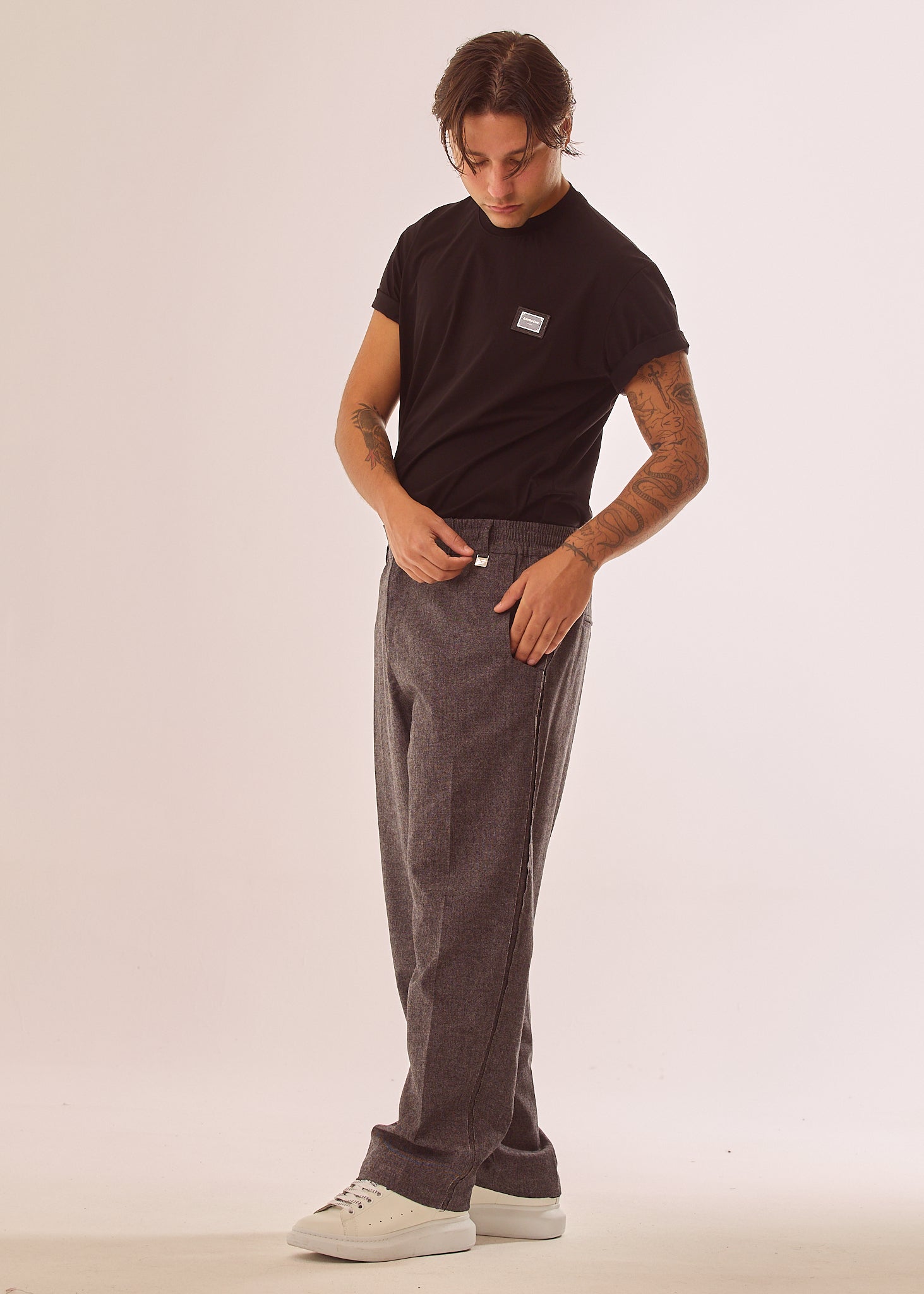 Pantalone sale e pepe a gamba morbida