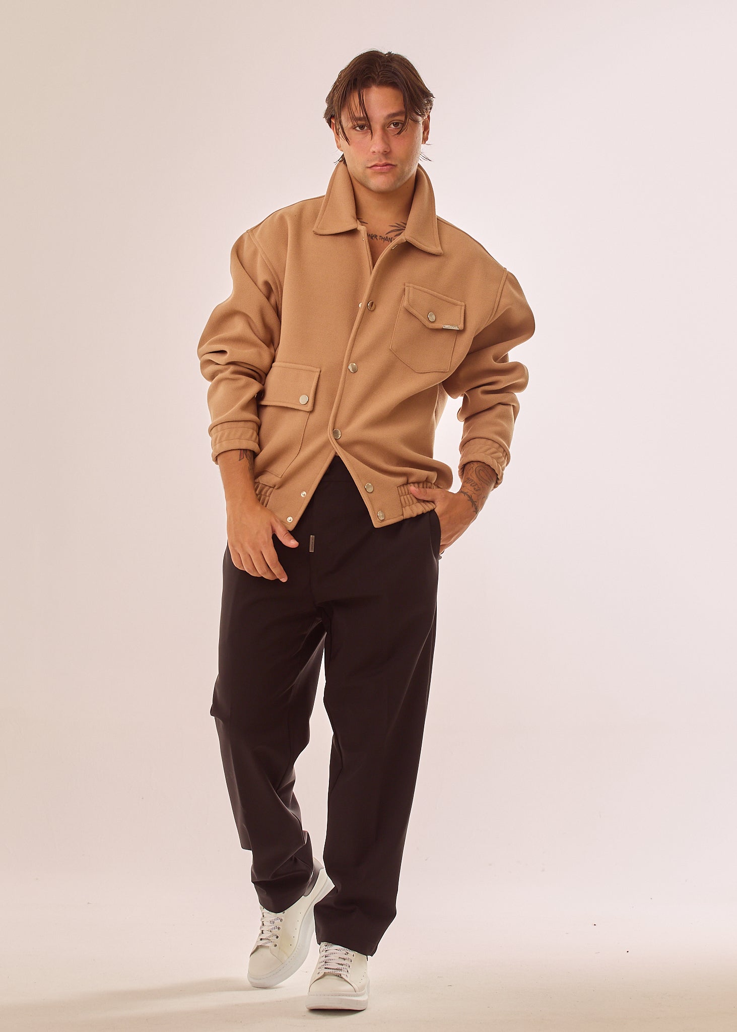 Giubbino bomber in panno