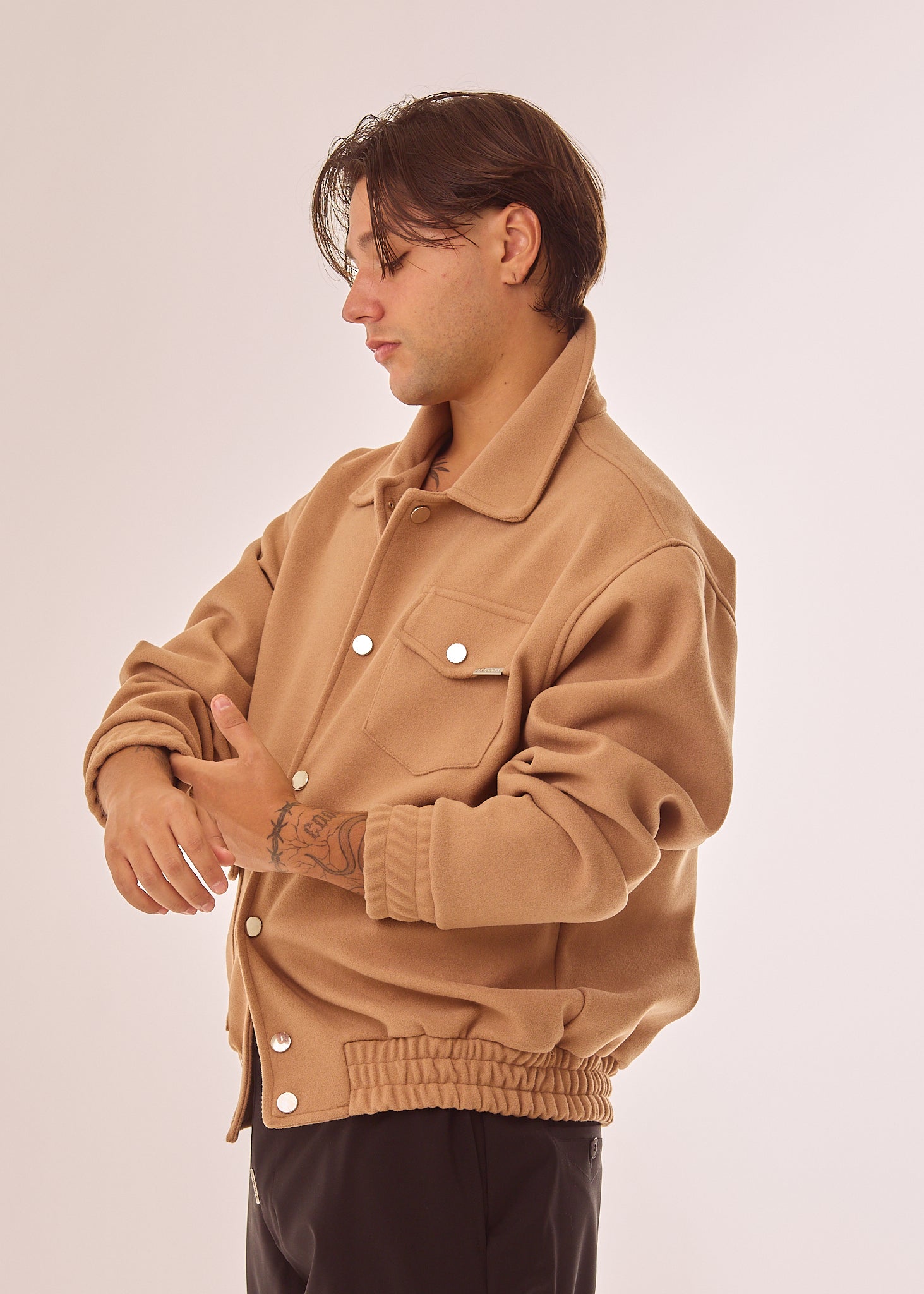 Giubbino bomber in panno