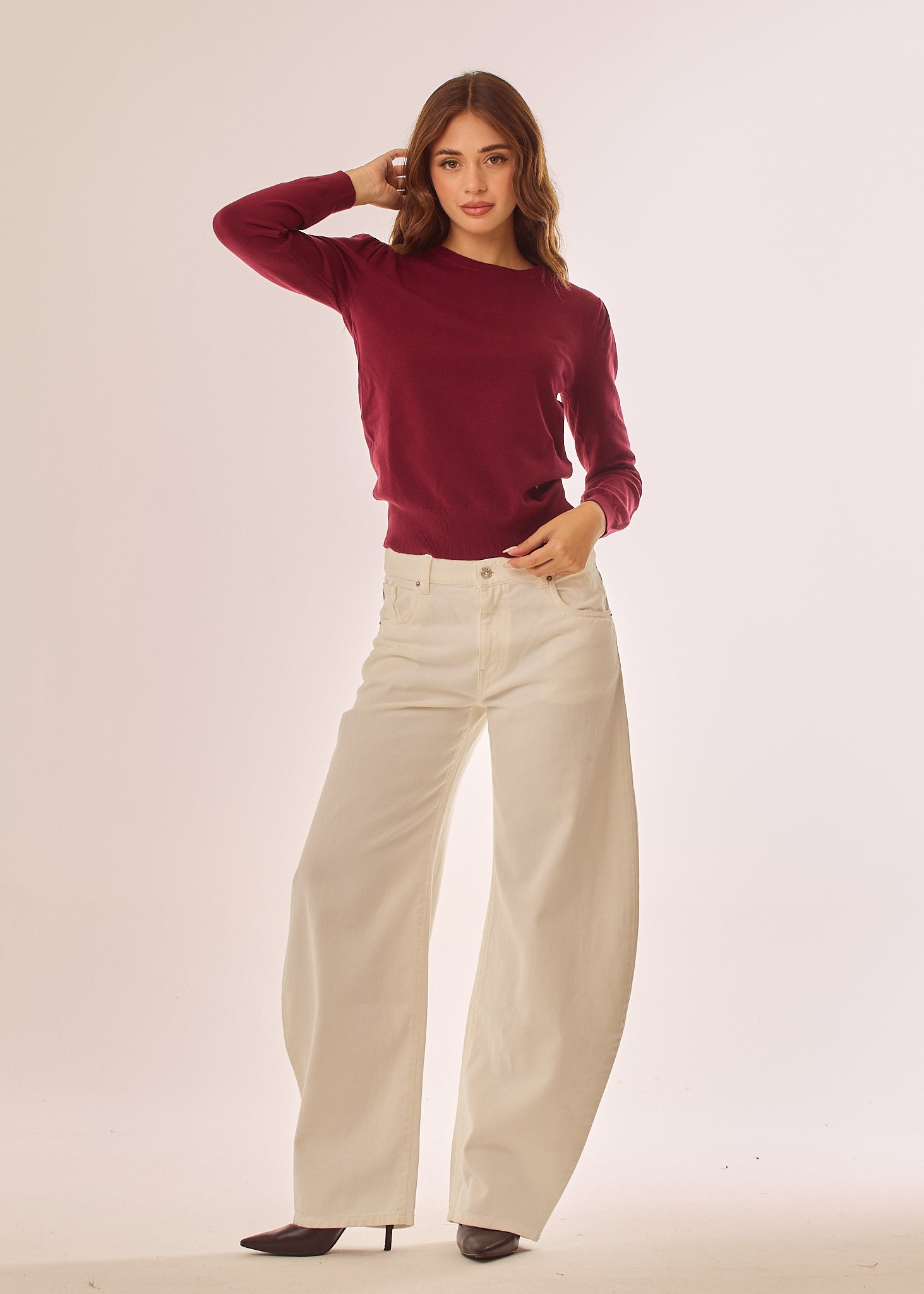 Jeans ballon a vita regolare