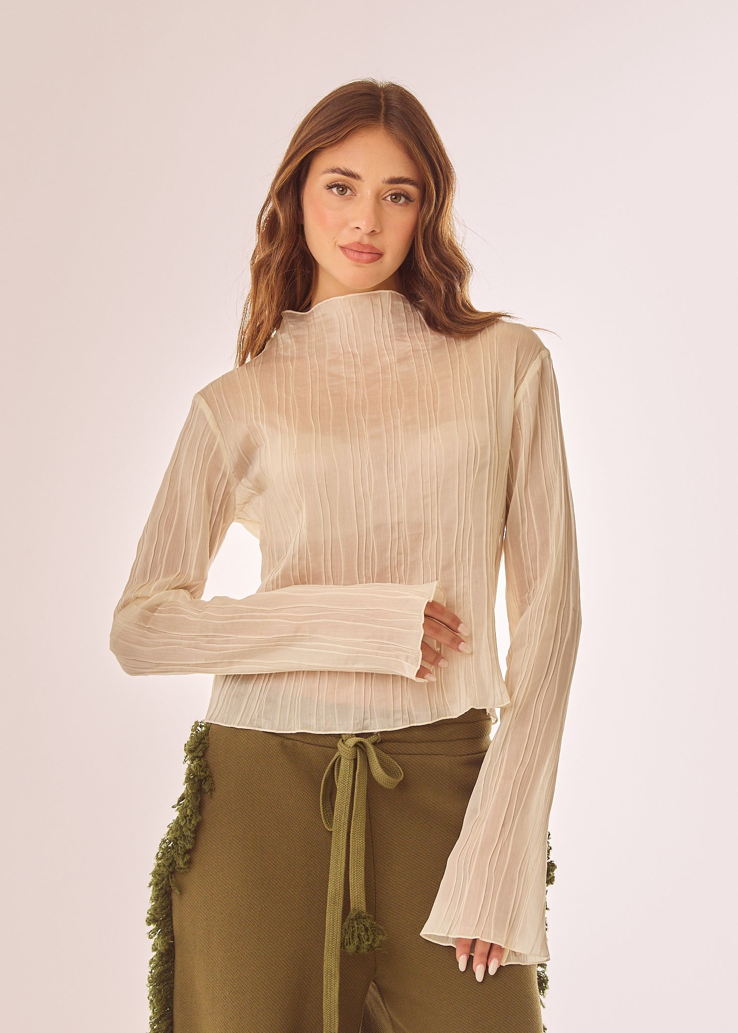 Blusa trasparente