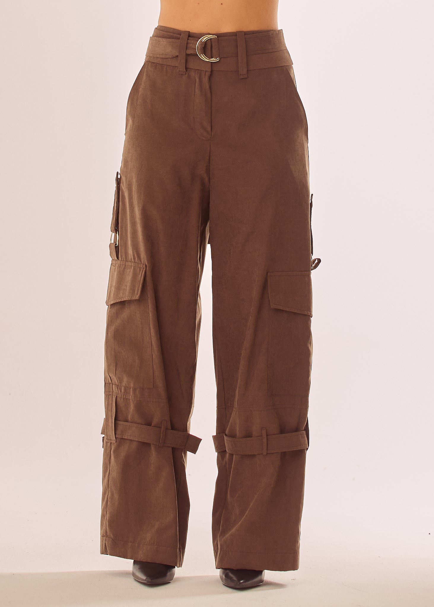 Pantalone over ad effetto vellutato