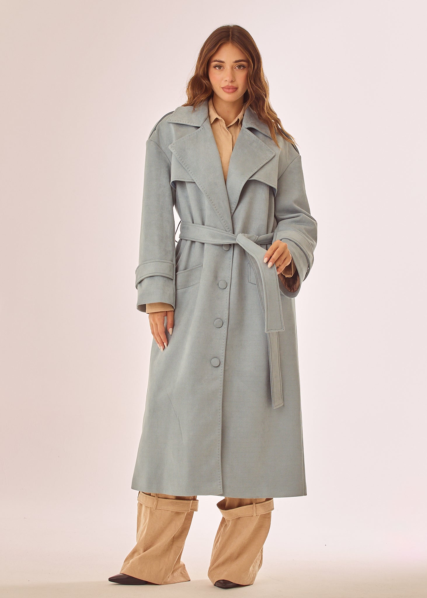 Cappotto over tinta unita
