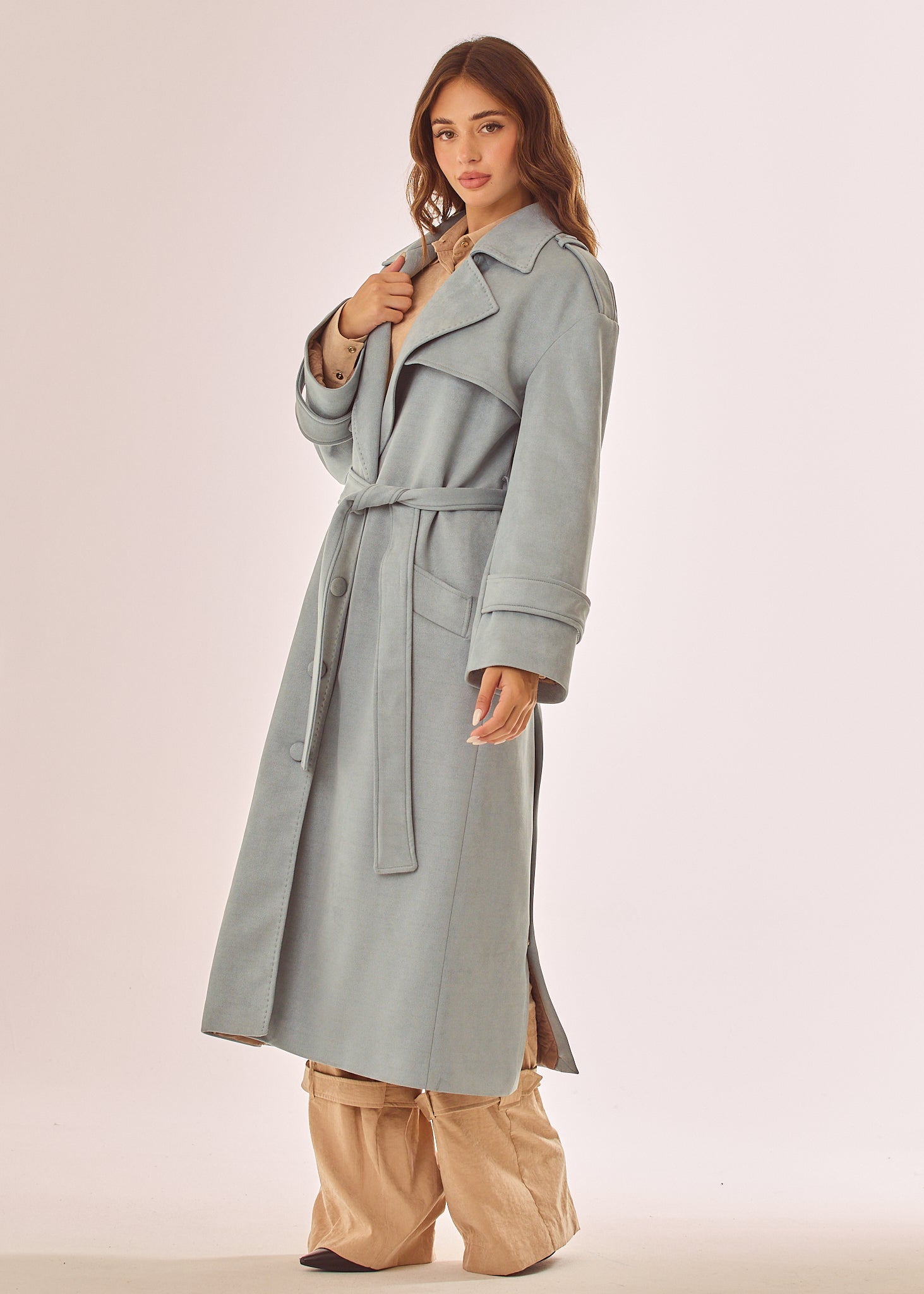 Cappotto over tinta unita