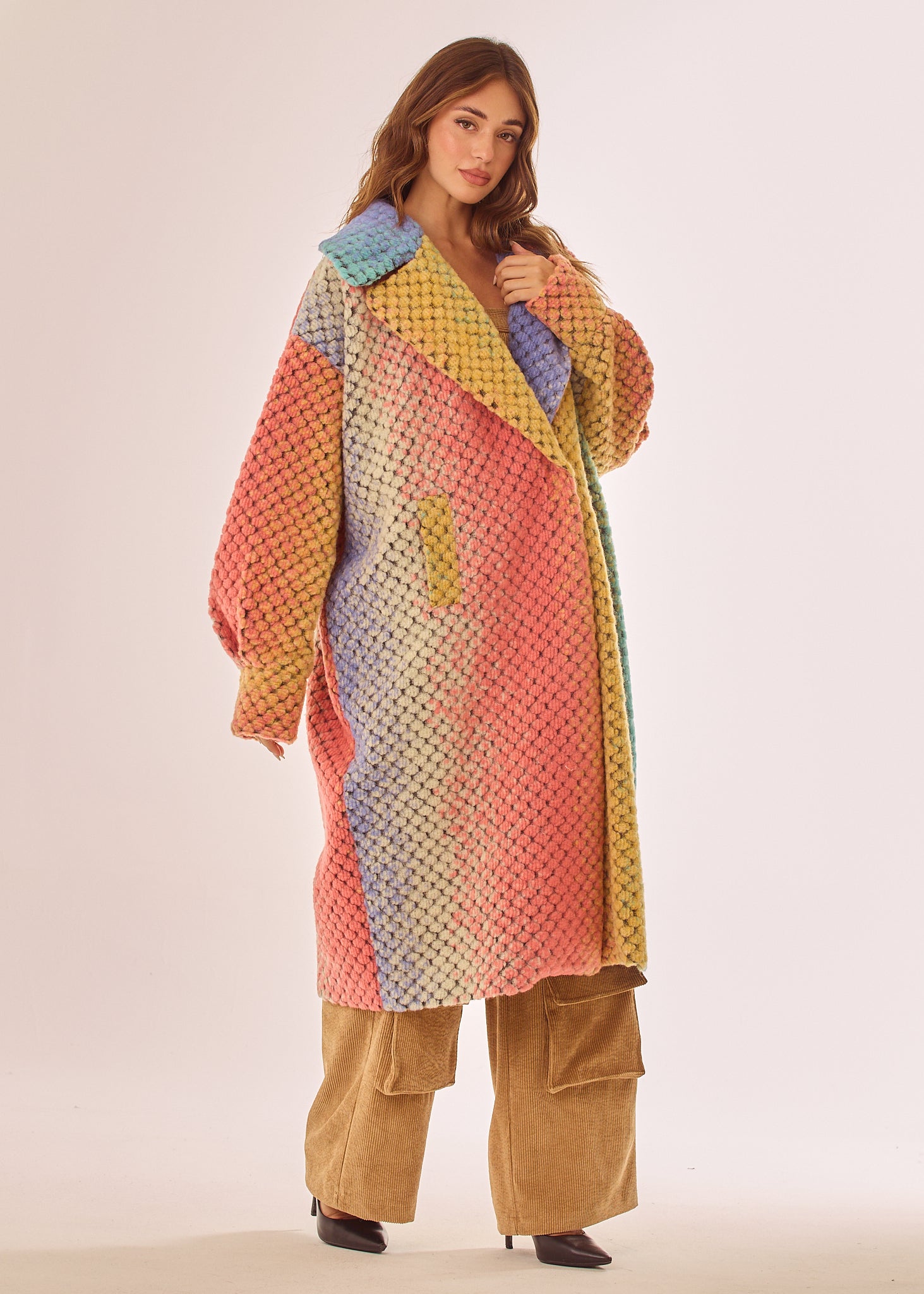 Cappotto multicolor