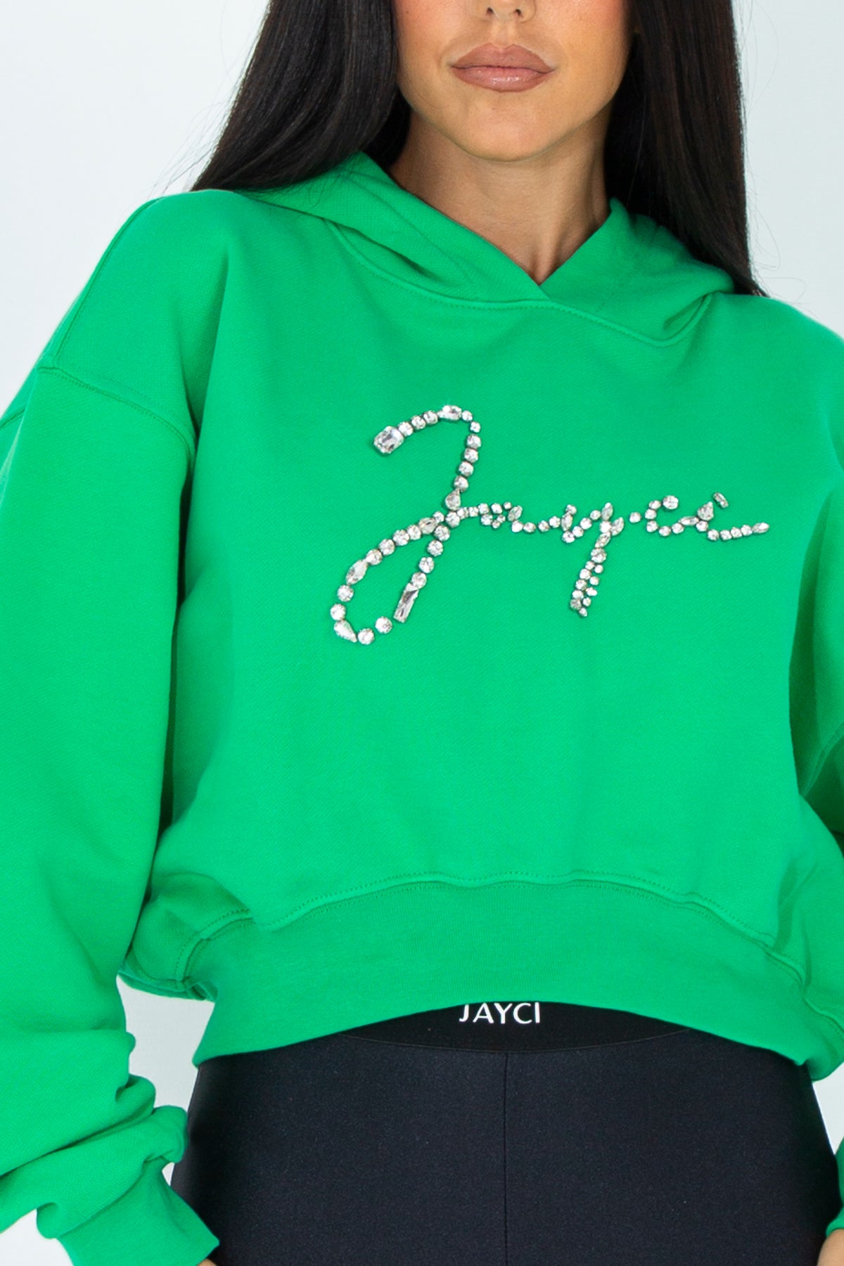 Crop sweatshirt with precious logo