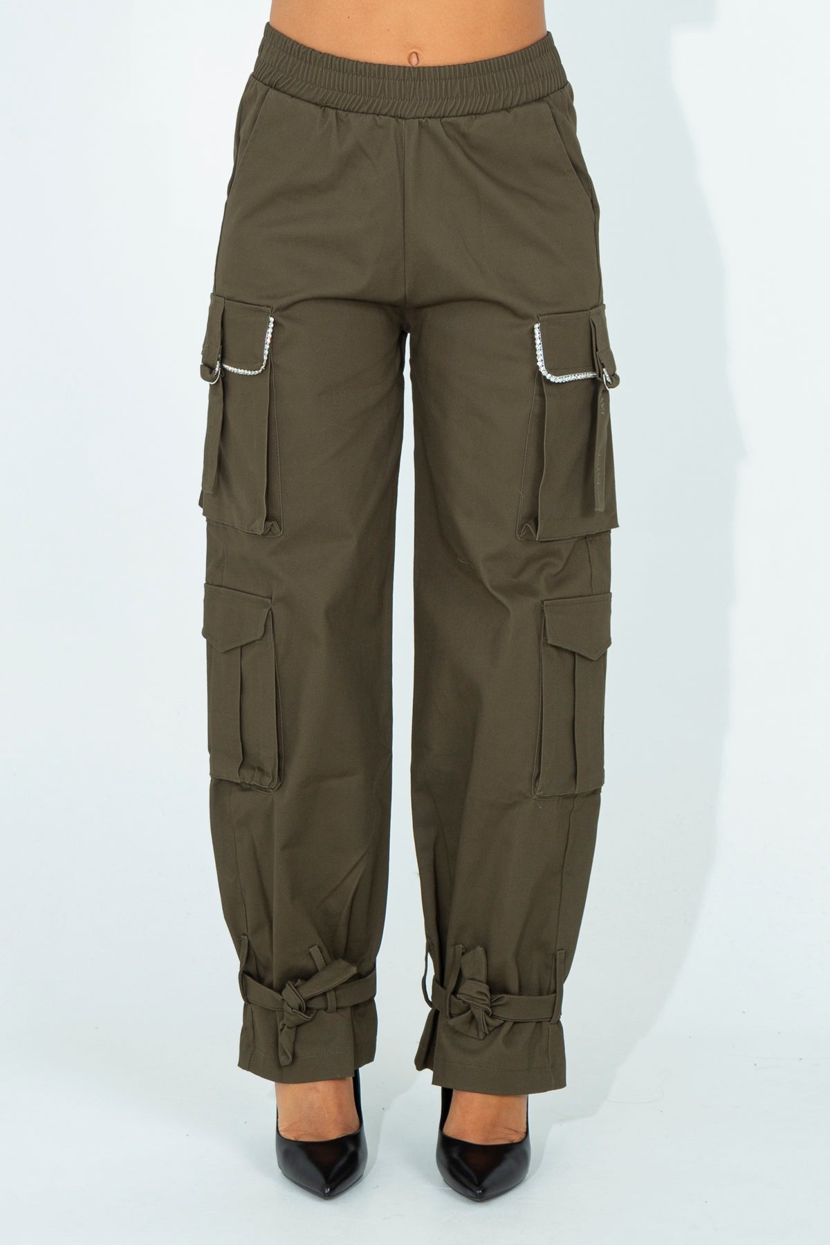 Cargo trousers in gambardina