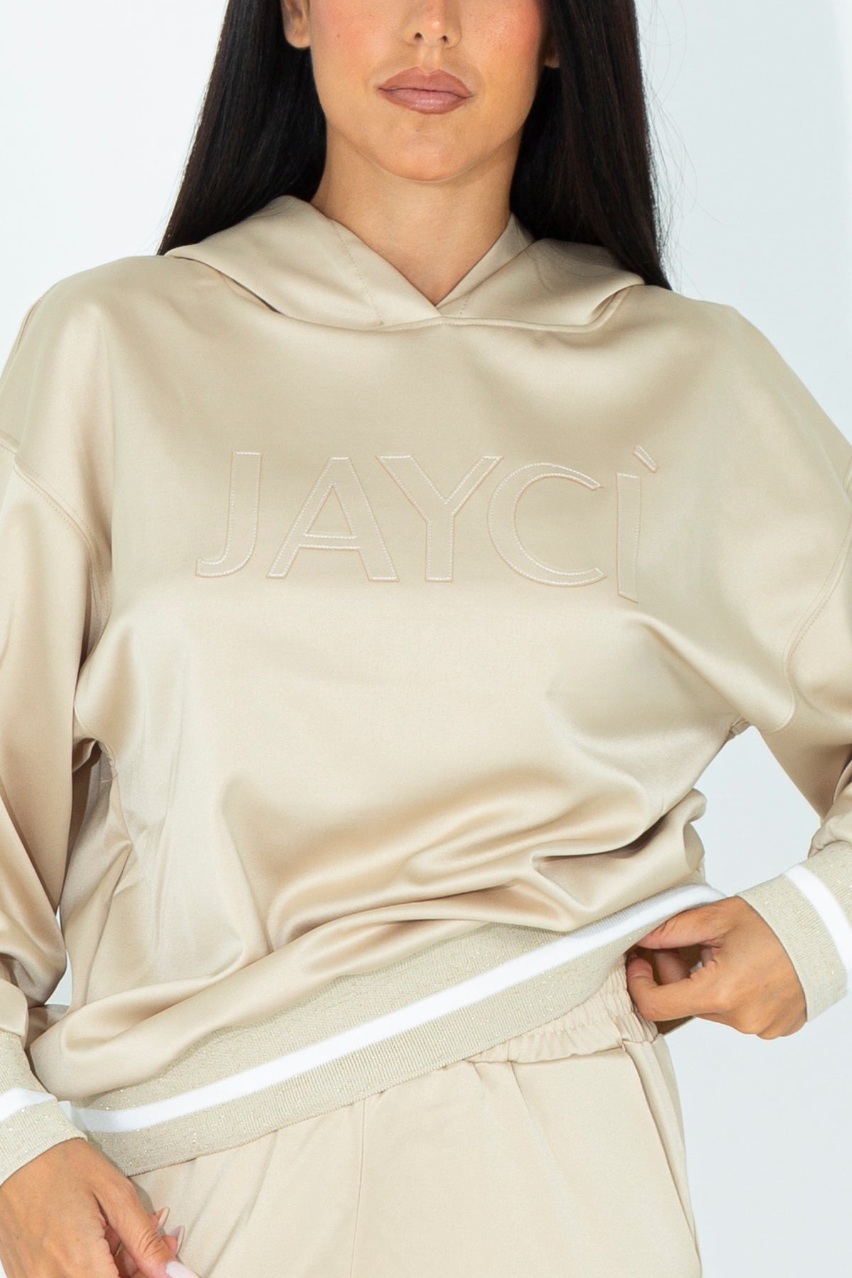 Satin sweatshirt