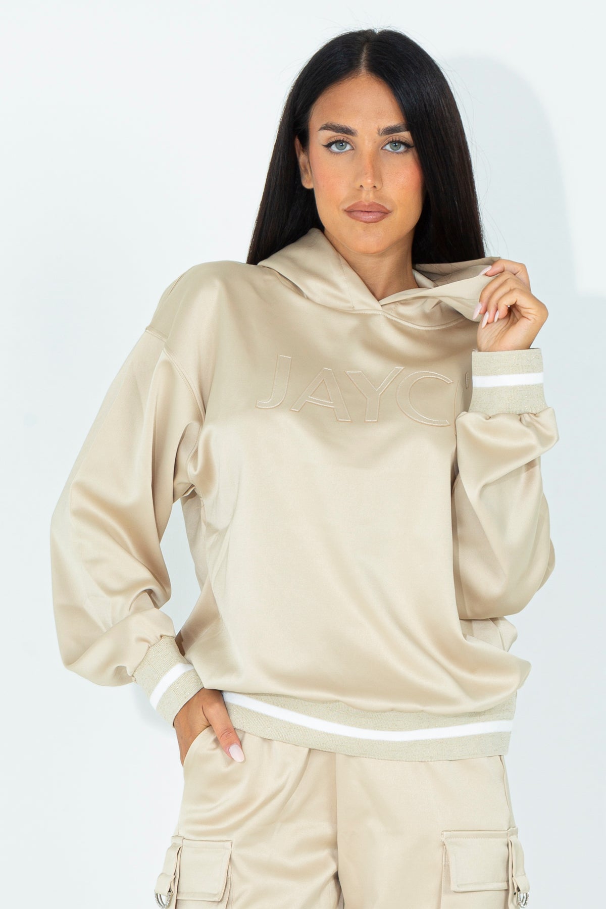 Satin sweatshirt