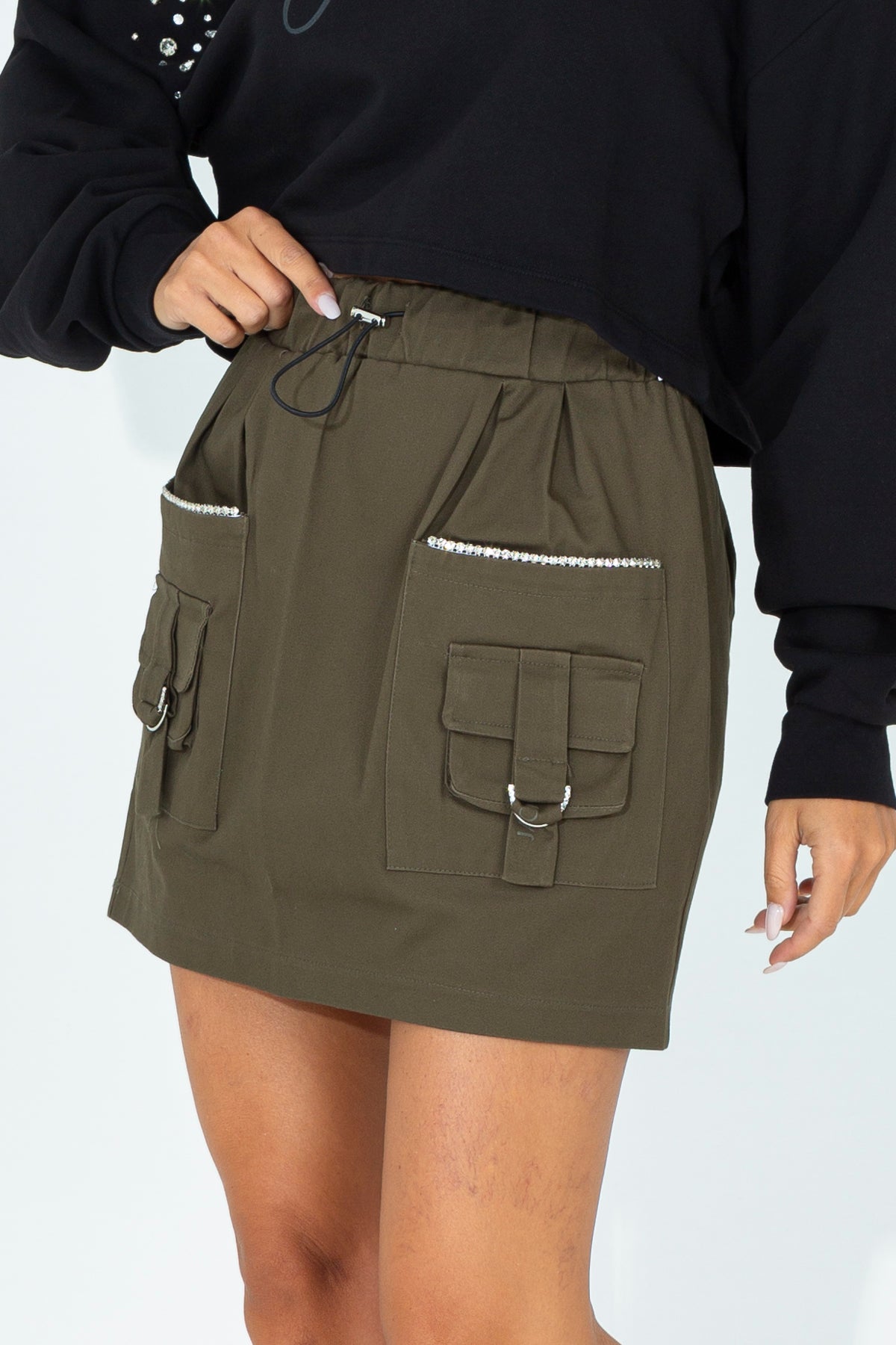 Mini skirt in gambardina