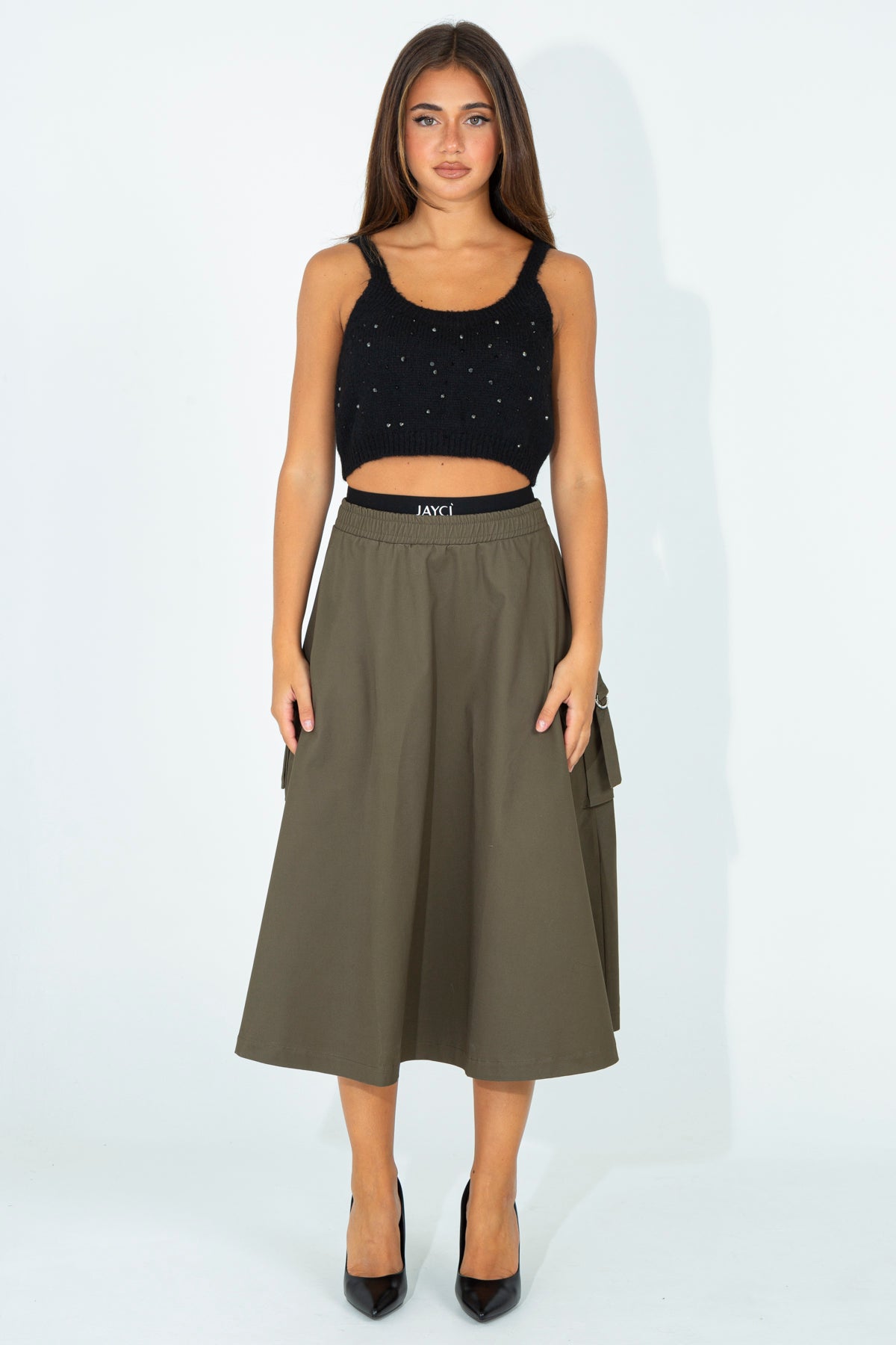 Maxi circle skirt