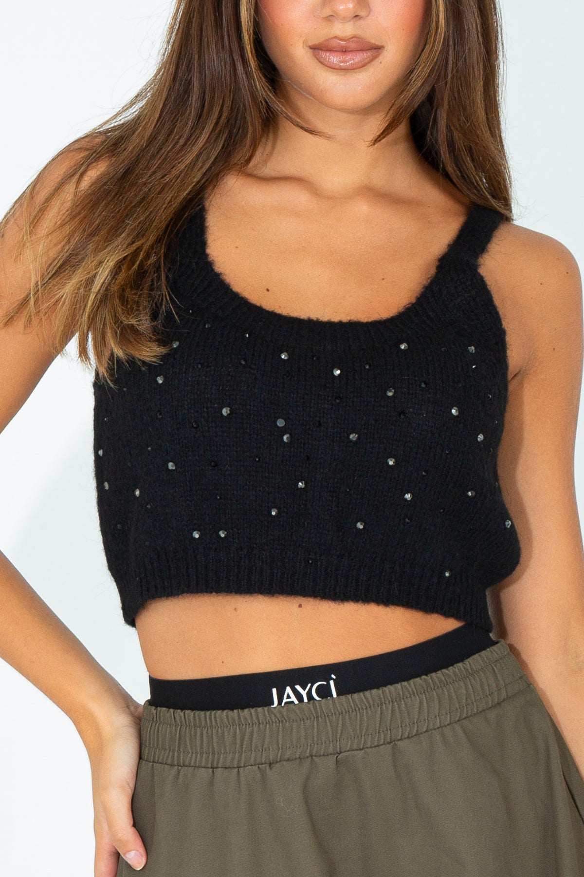 Wool Blend Crop Top