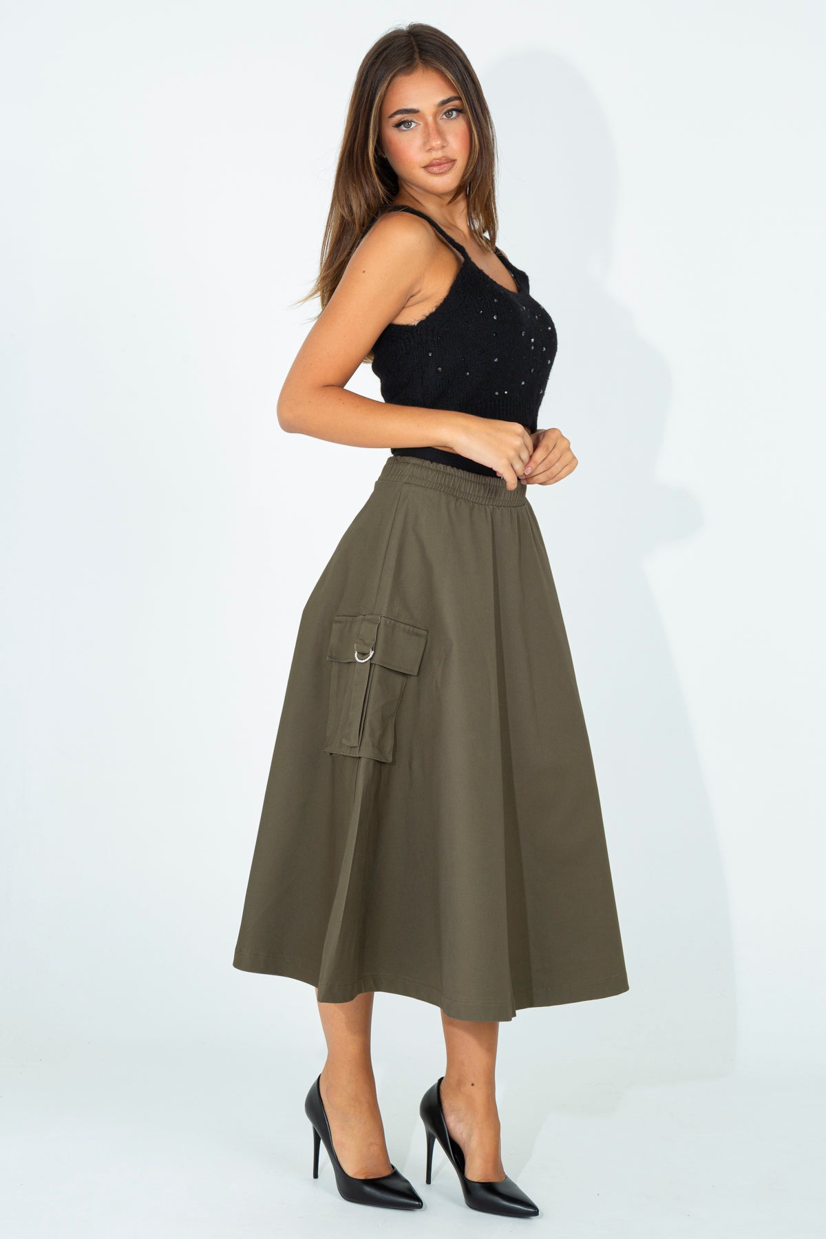 Maxi circle skirt