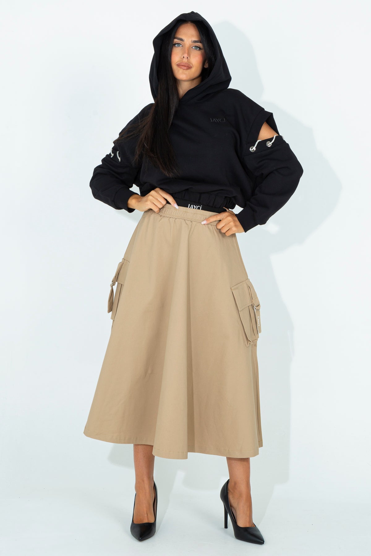 Maxi circle skirt