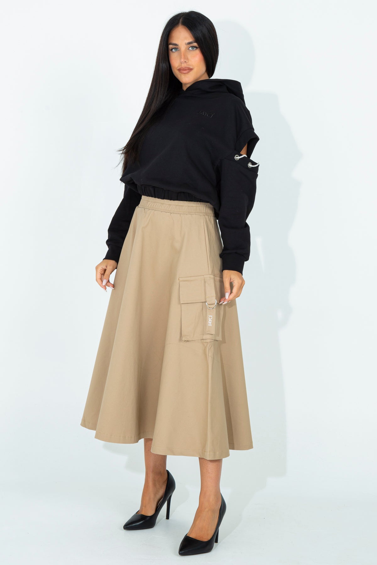 Maxi circle skirt