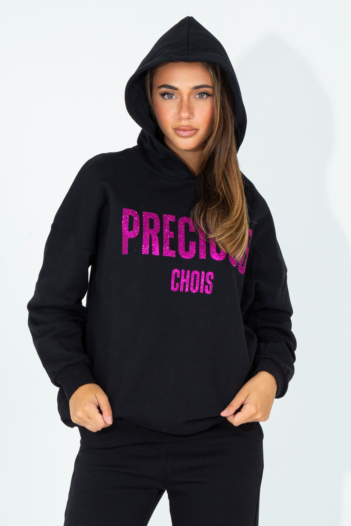 Hoodie with lettering