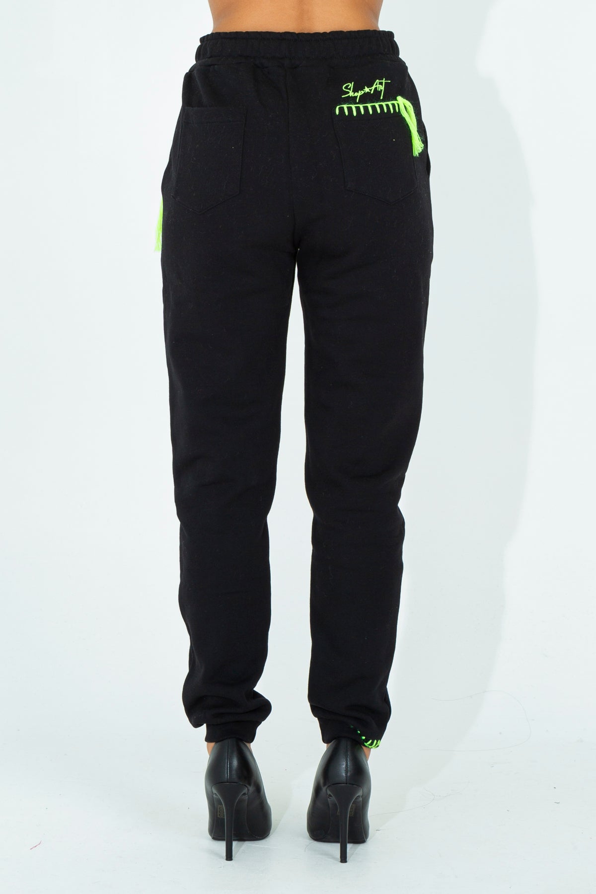 Tracksuit trousers with embroidered details