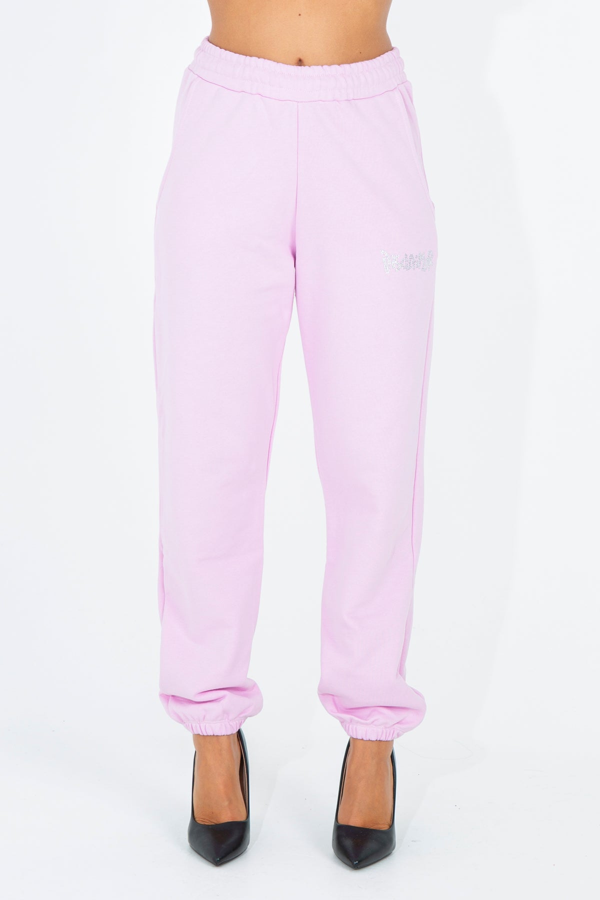 Tracksuit trousers with small precious applications