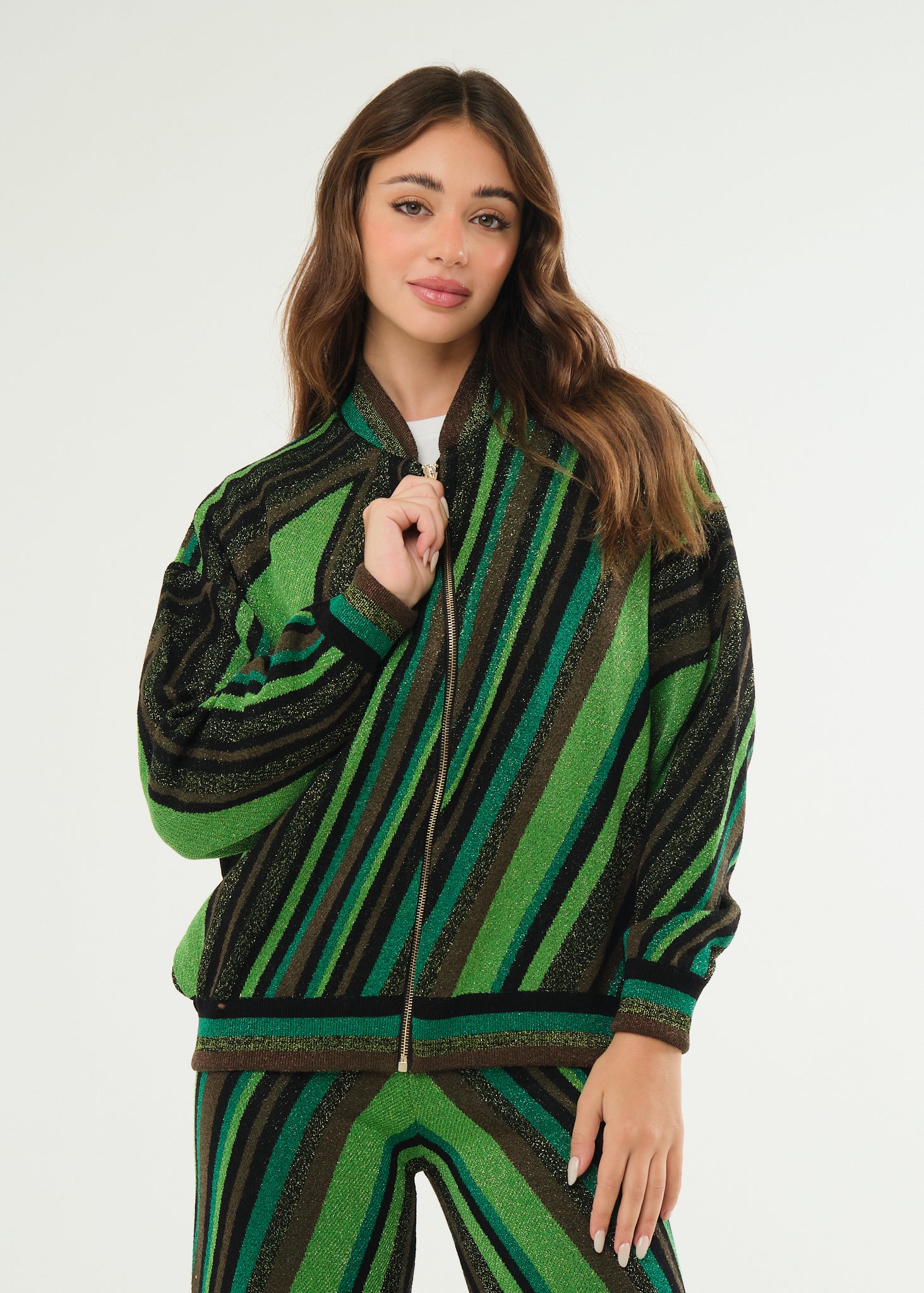 Giubbino bomber in maglia