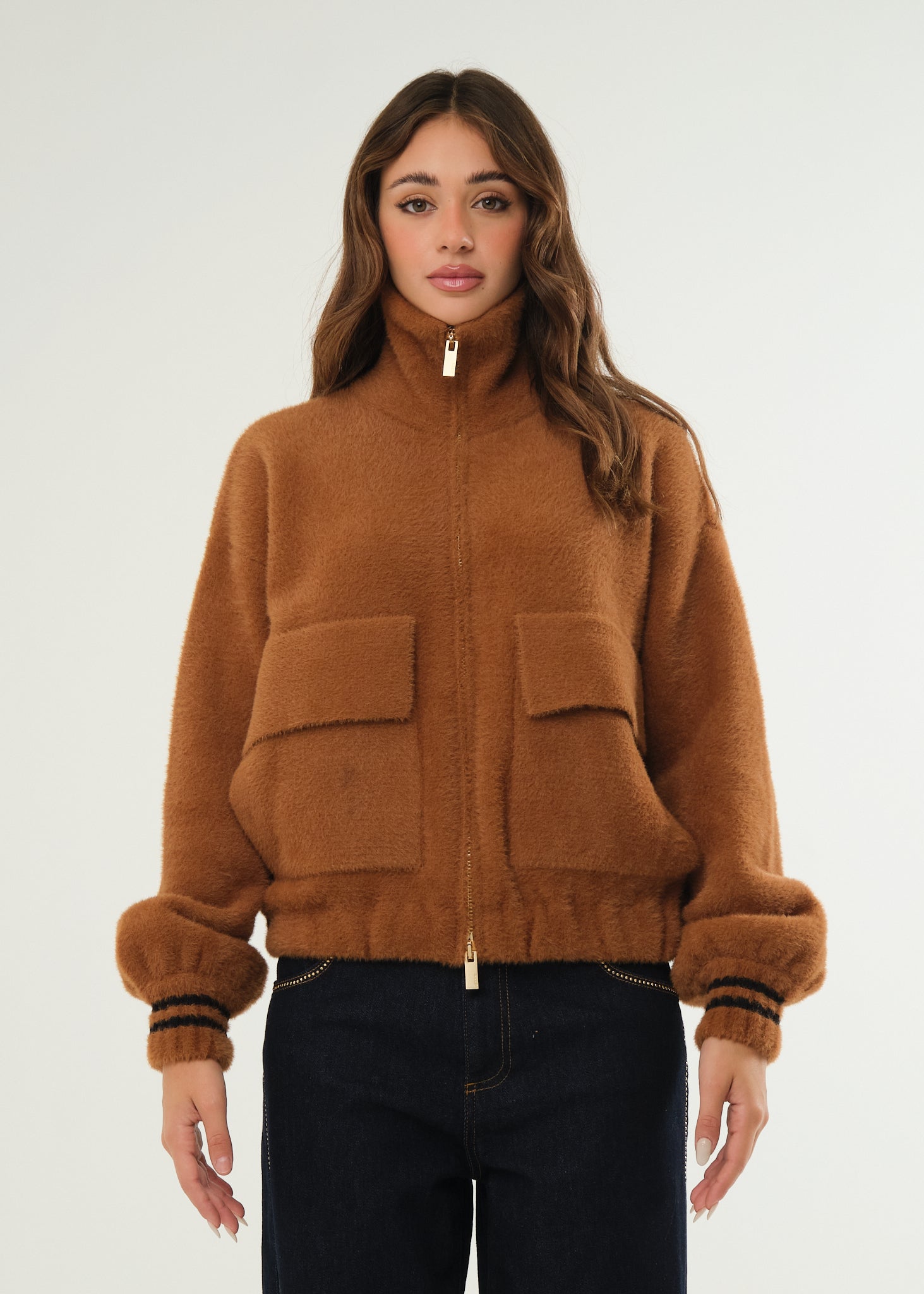 Giubbino bomber in pelo