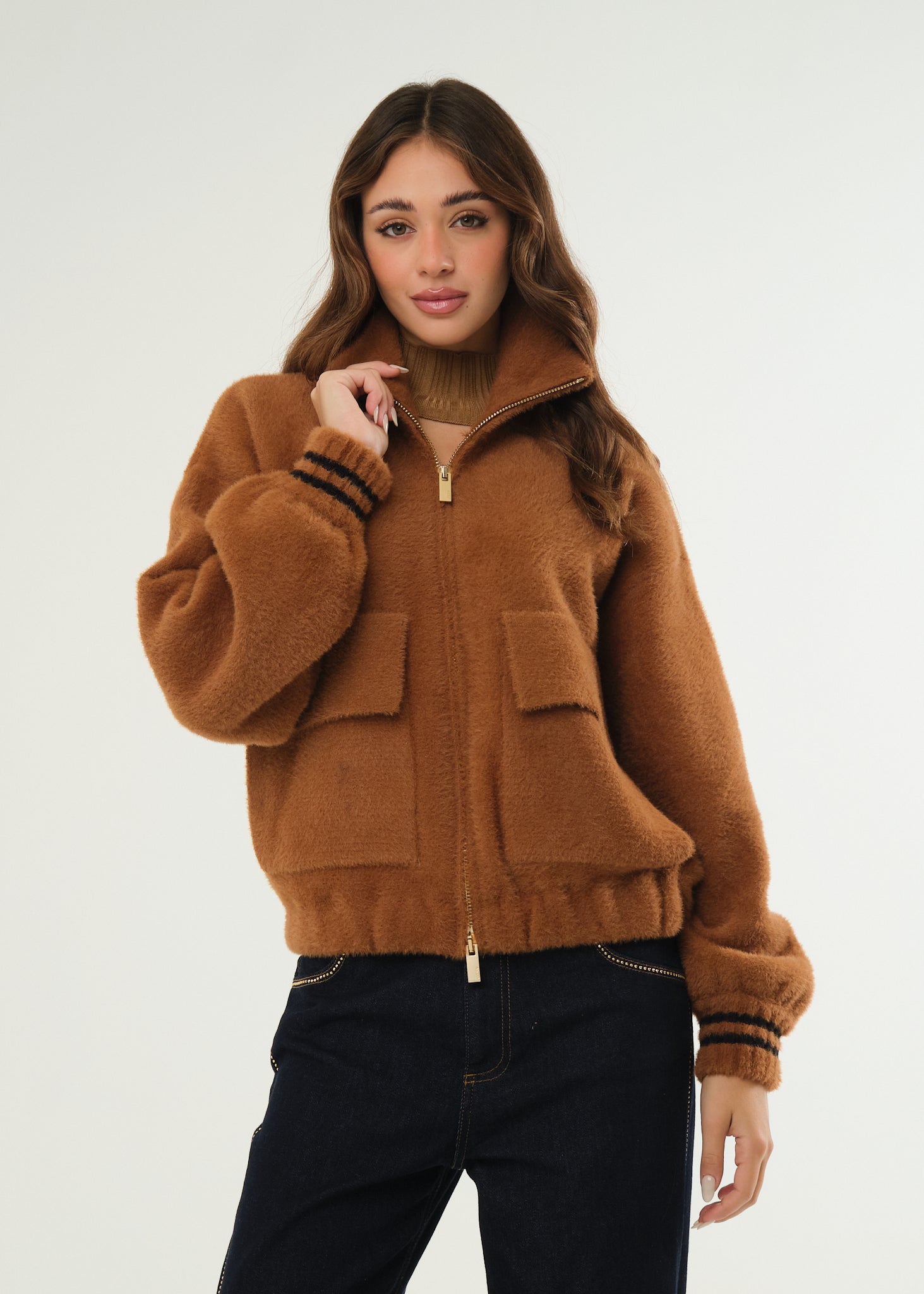 Giubbino bomber in pelo