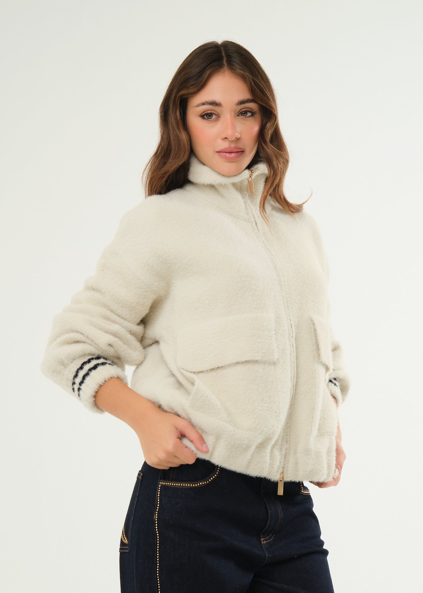 Giubbino bomber in pelo