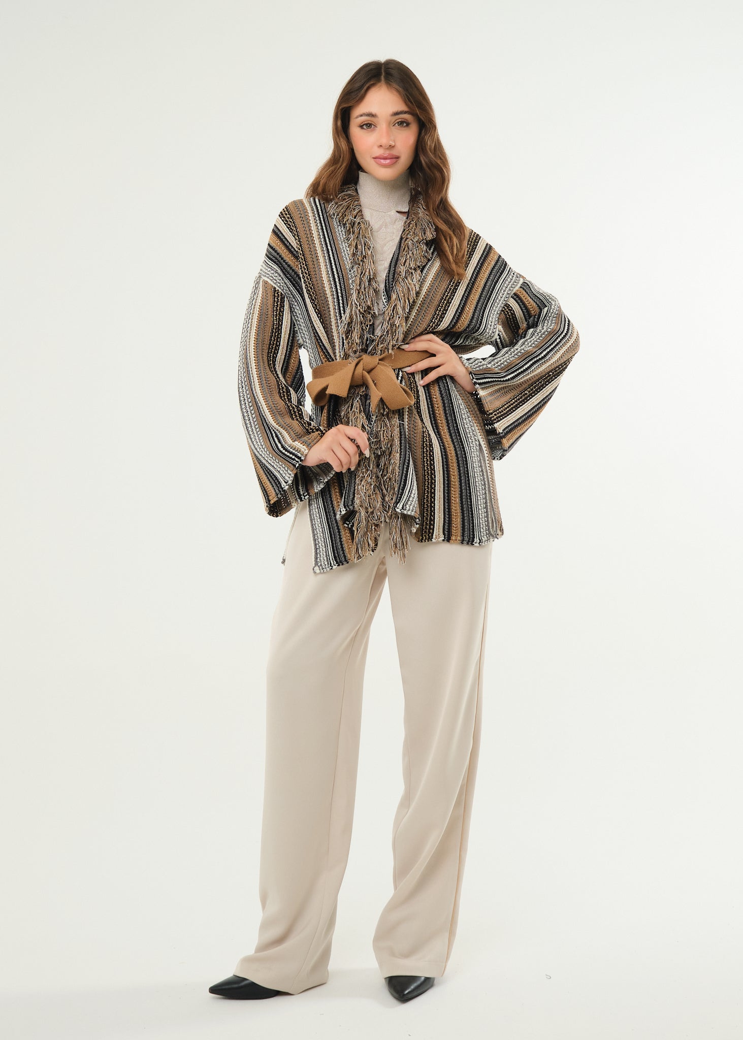 Cardigan in maglia multicolor