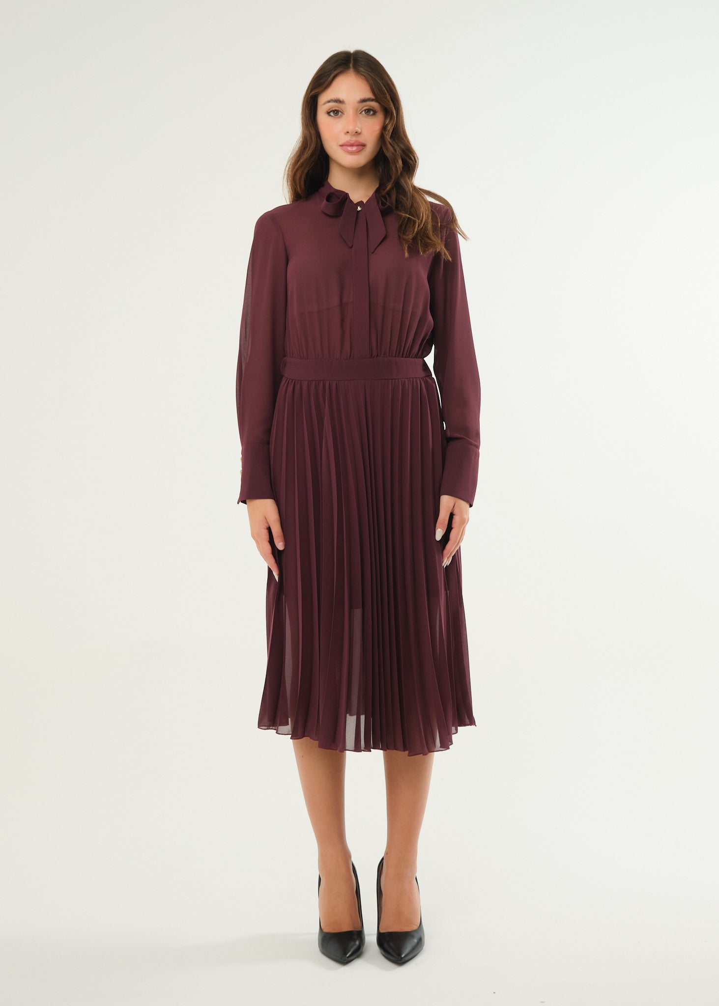 Abito midi in georgette