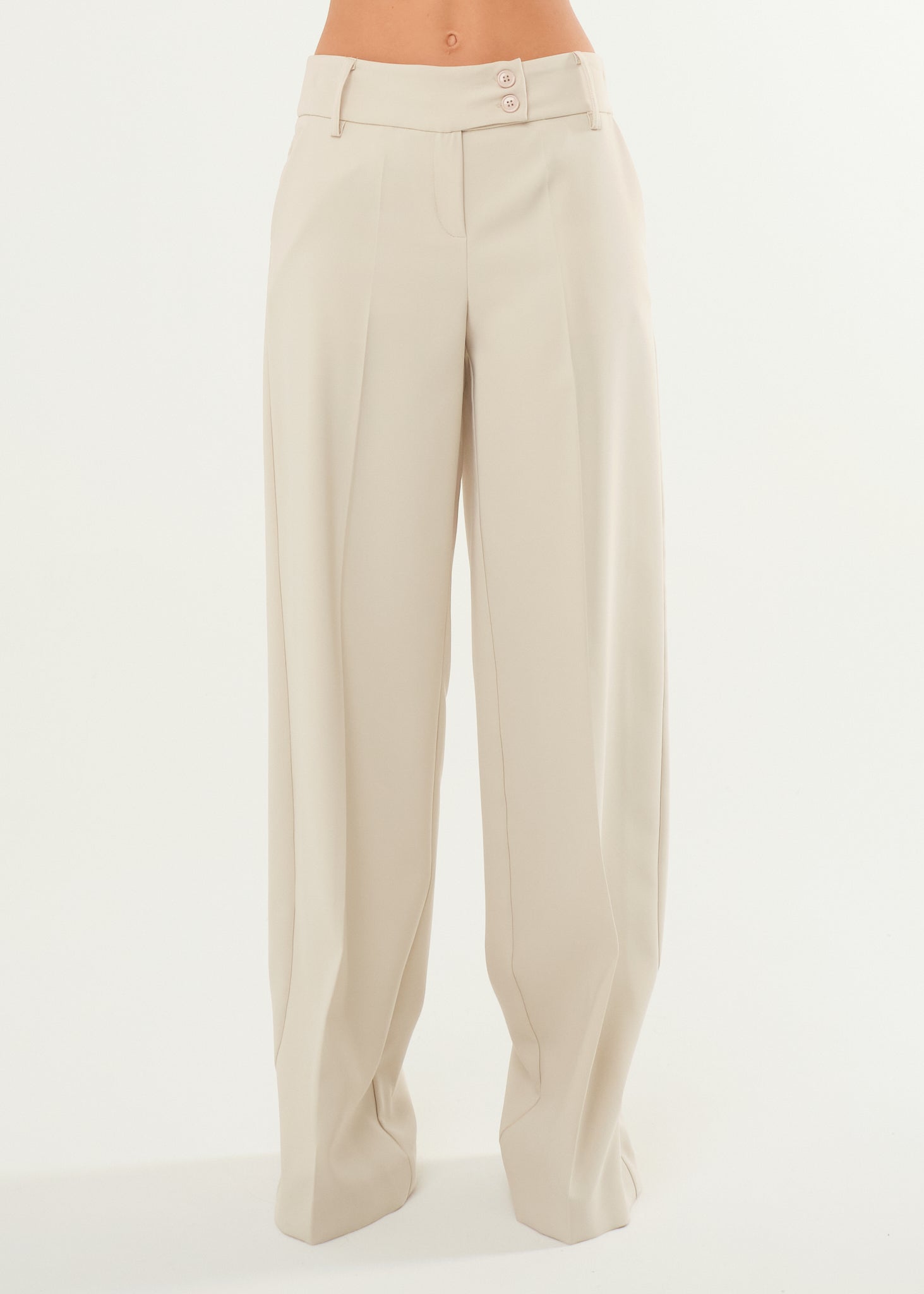 Pantalone palazzo a vita bassa