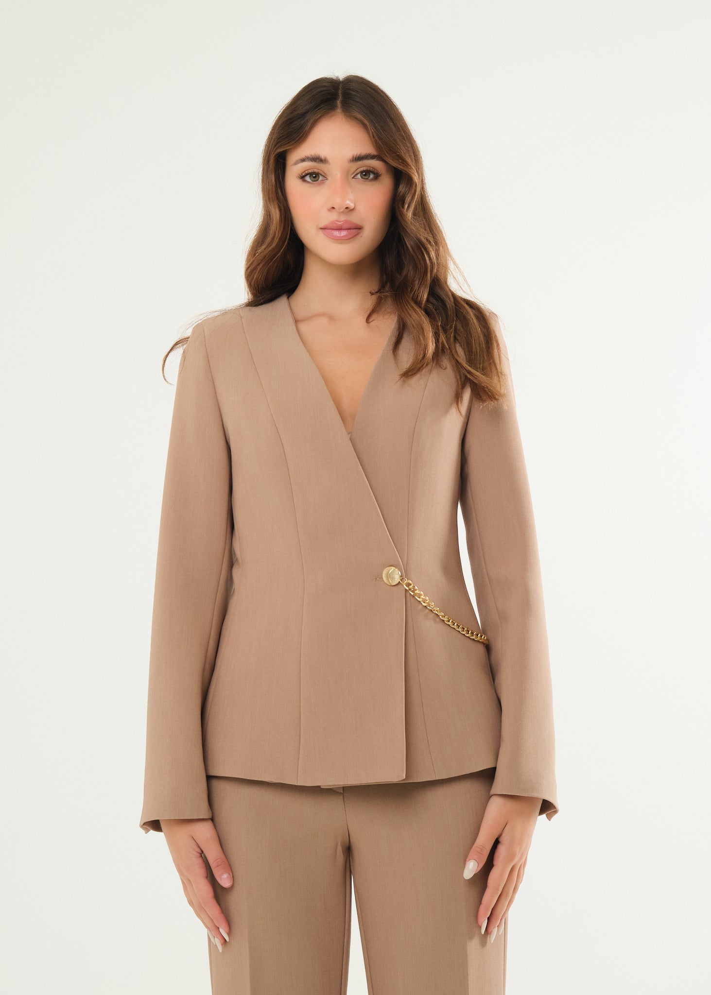 Giacca con chiusura laterale