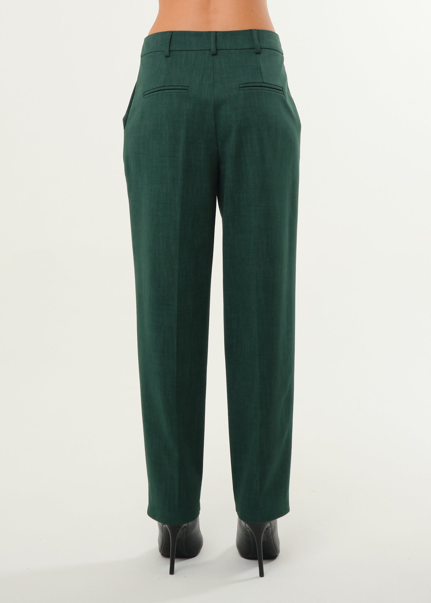 Pantalone a gamba dritta in tessuto screziato