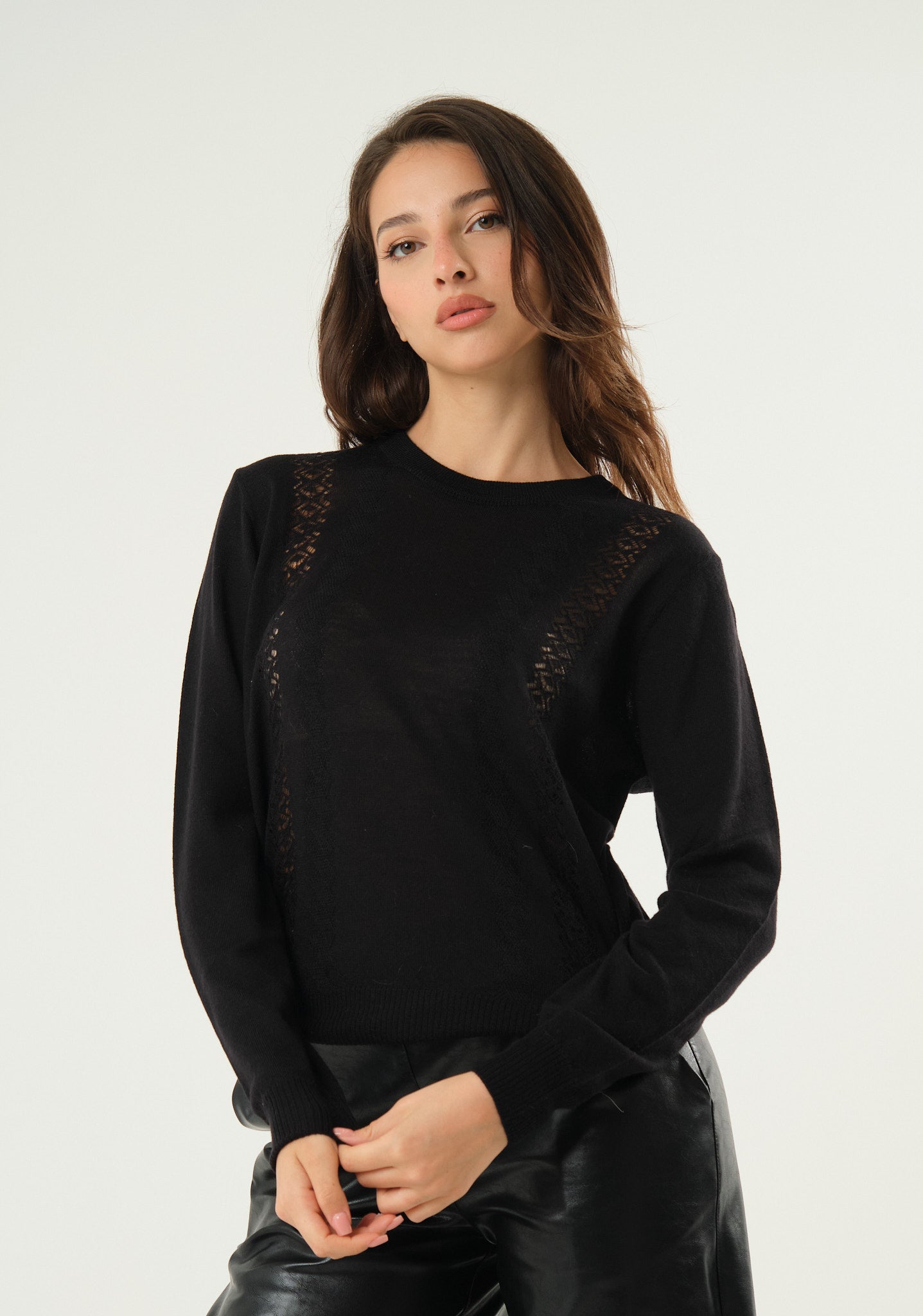 Maglia con dettaglio lavorato