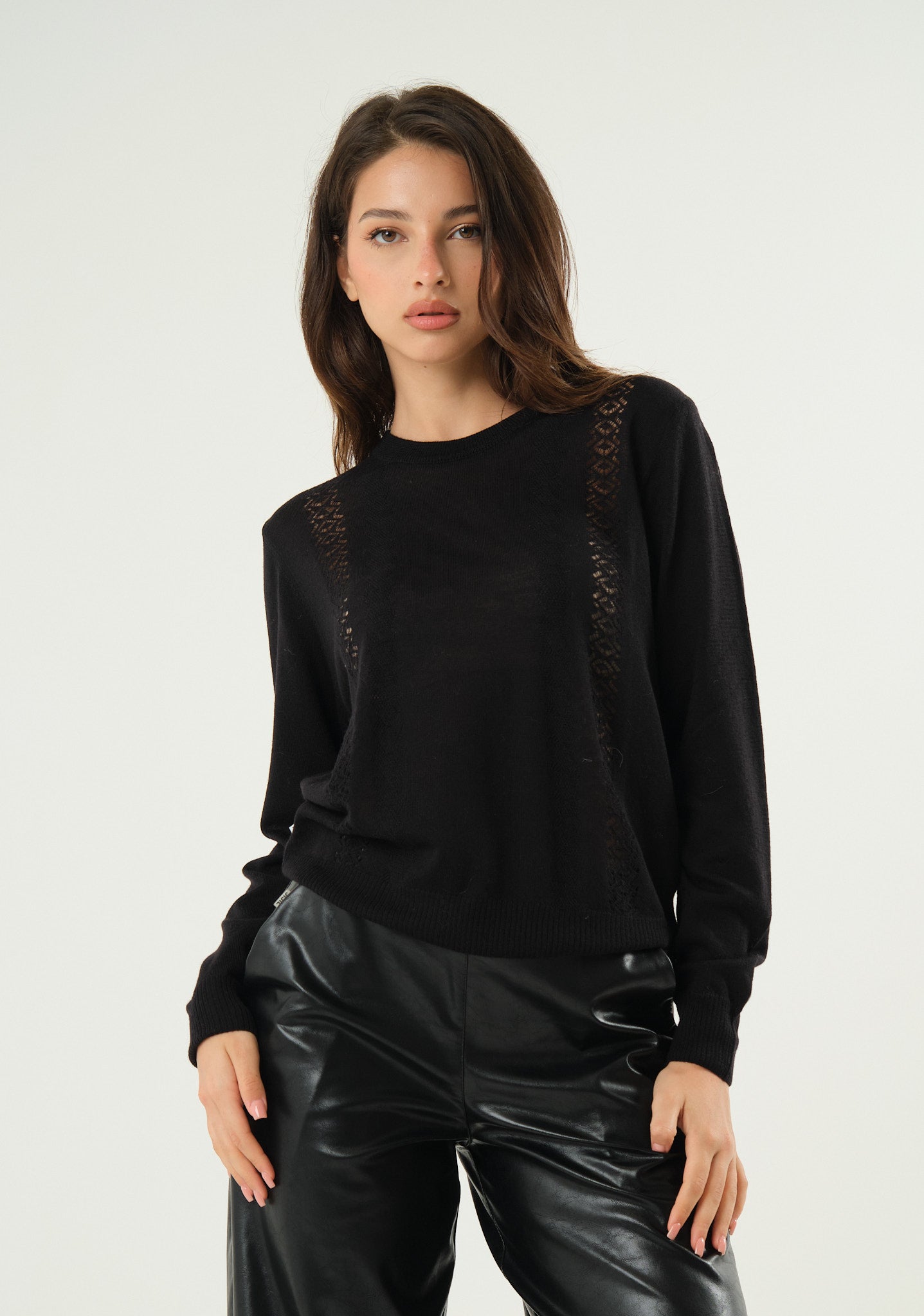 Maglia con dettaglio lavorato