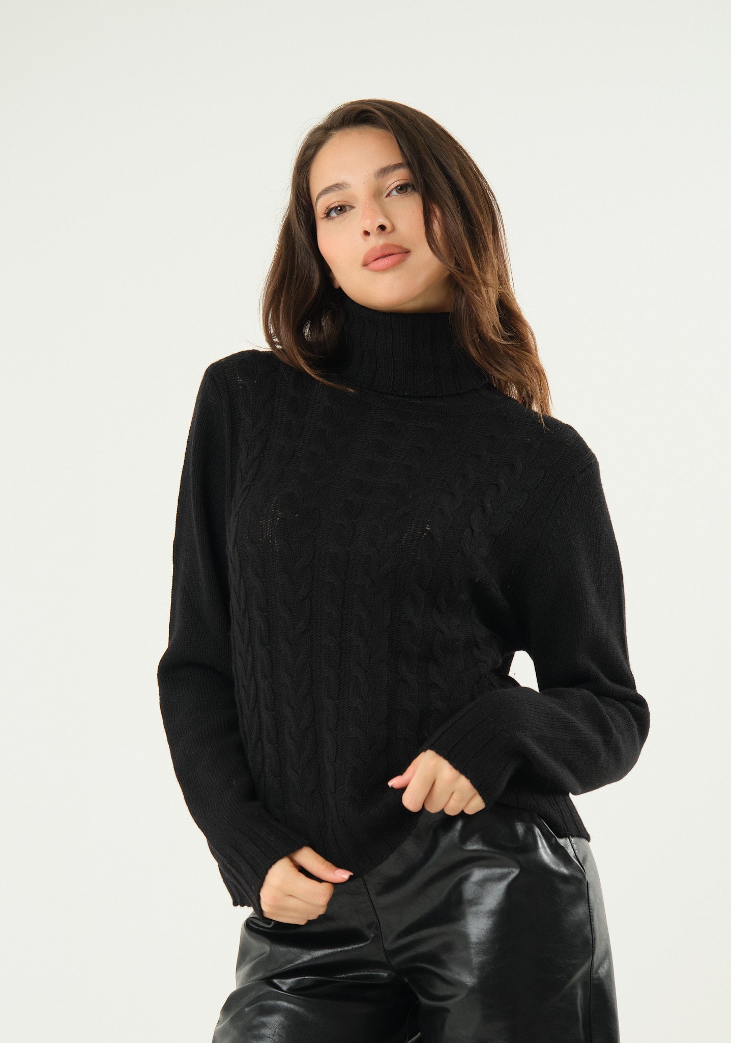 Maglione collo alto
