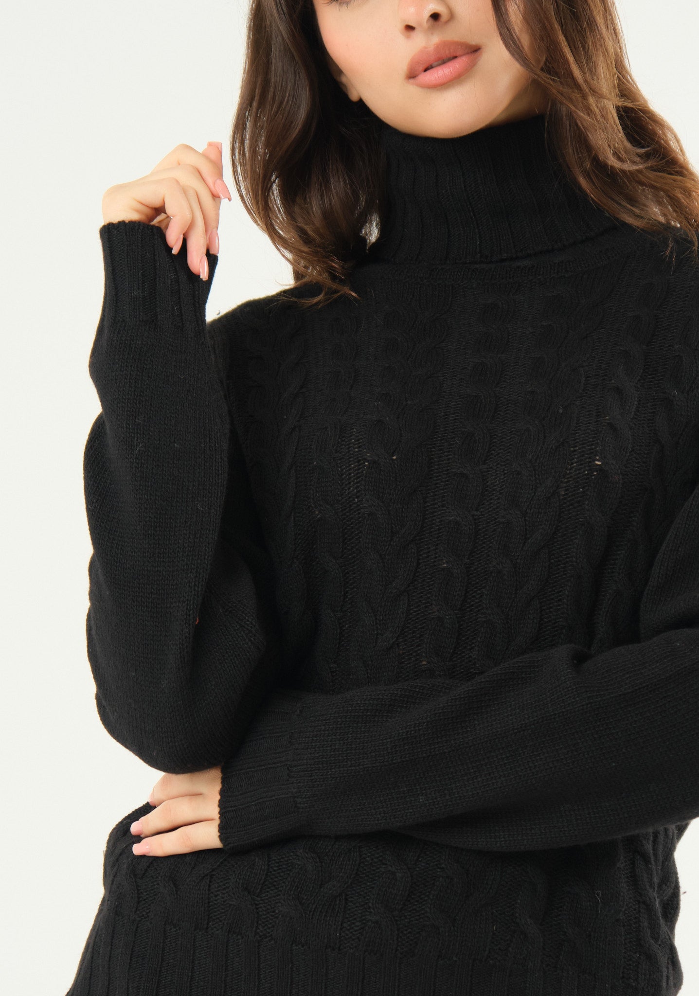 Maglione collo alto