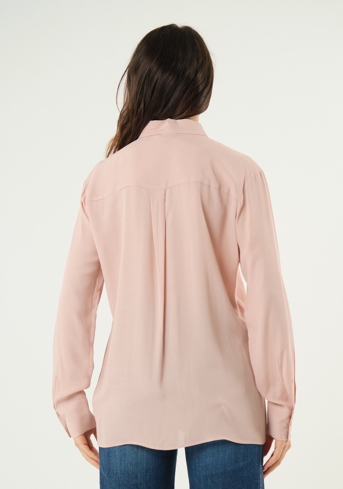 Camicia in georgette con applicazioni