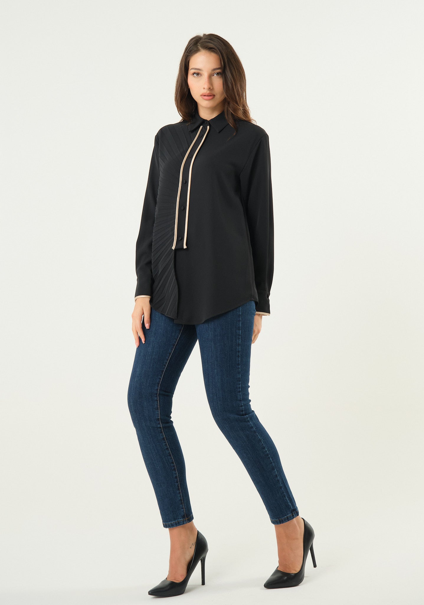 Jeans skinny a vita alta