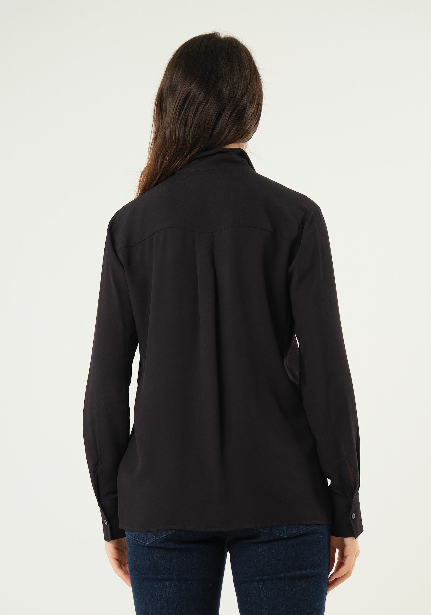 Camicia in georgette con applicazioni