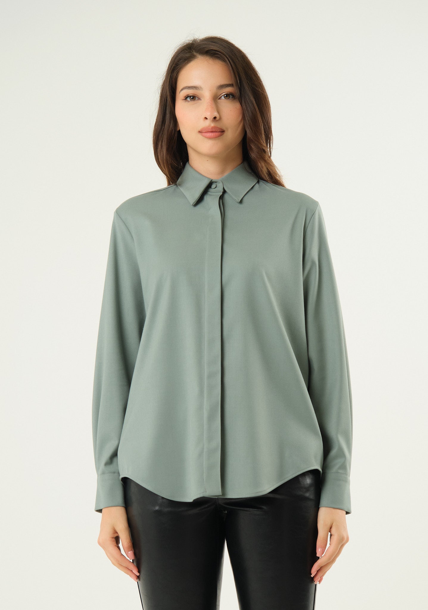 Camicia in tessuto doppiato