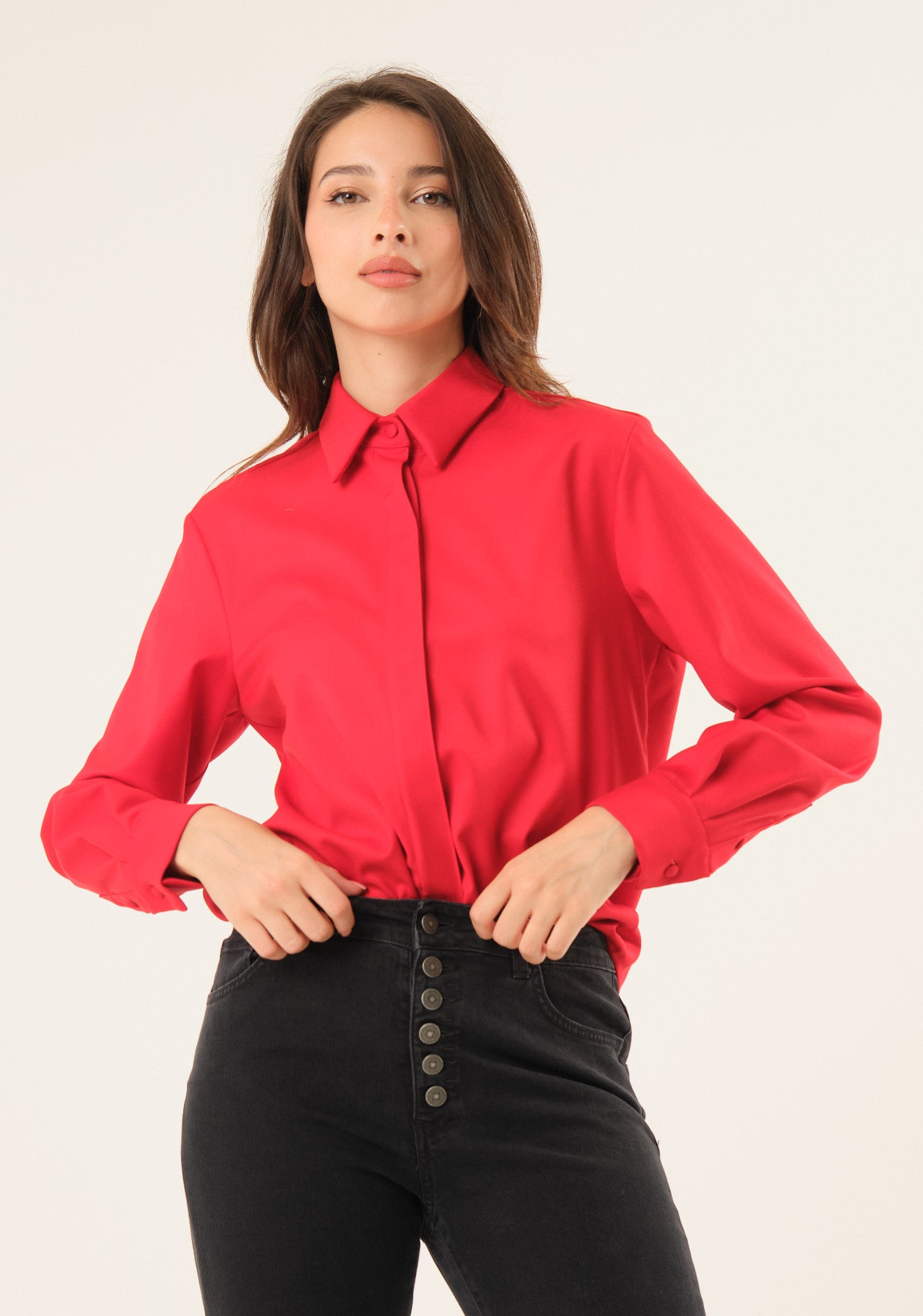 Camicia in tessuto doppiato