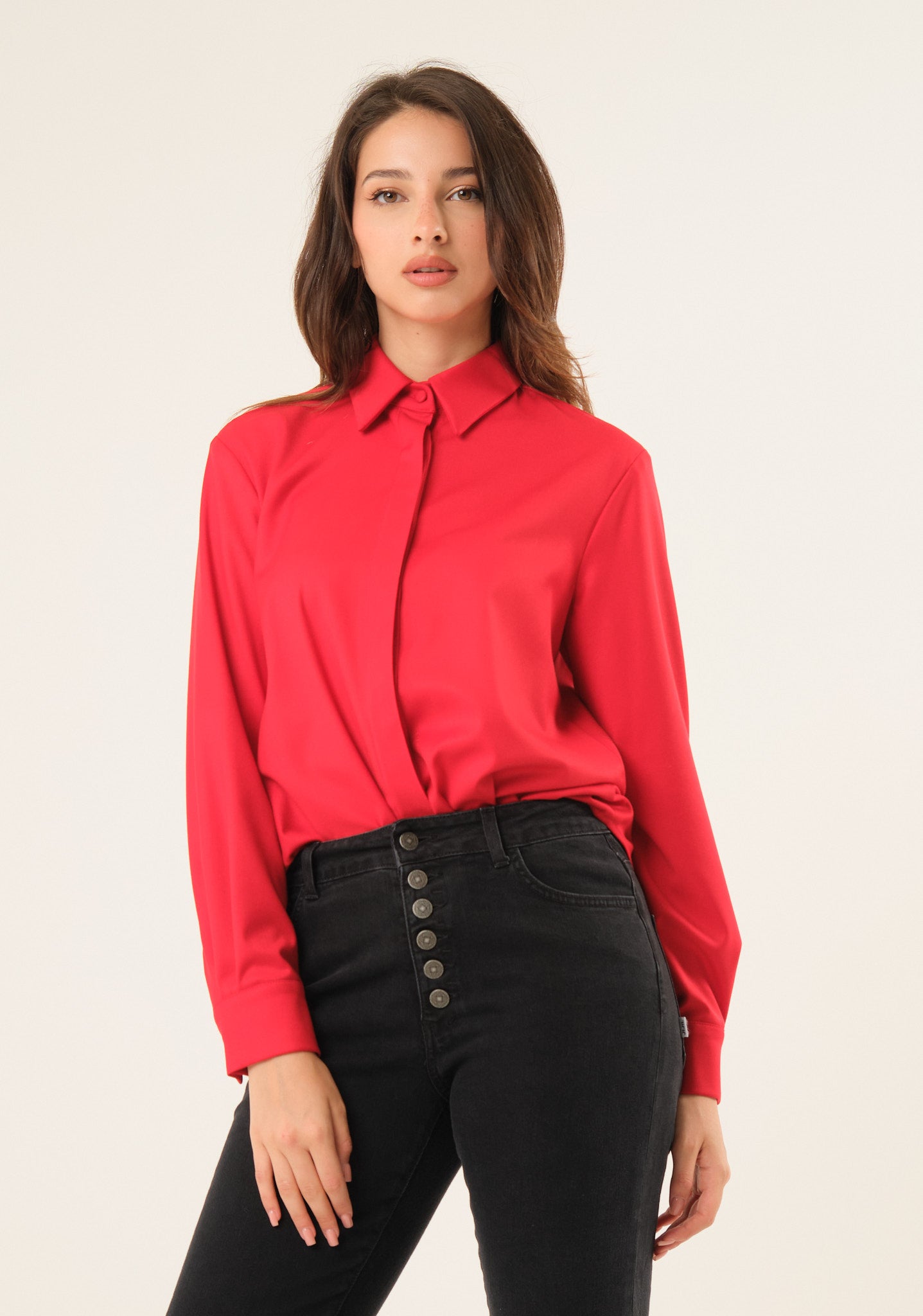 Camicia in tessuto doppiato