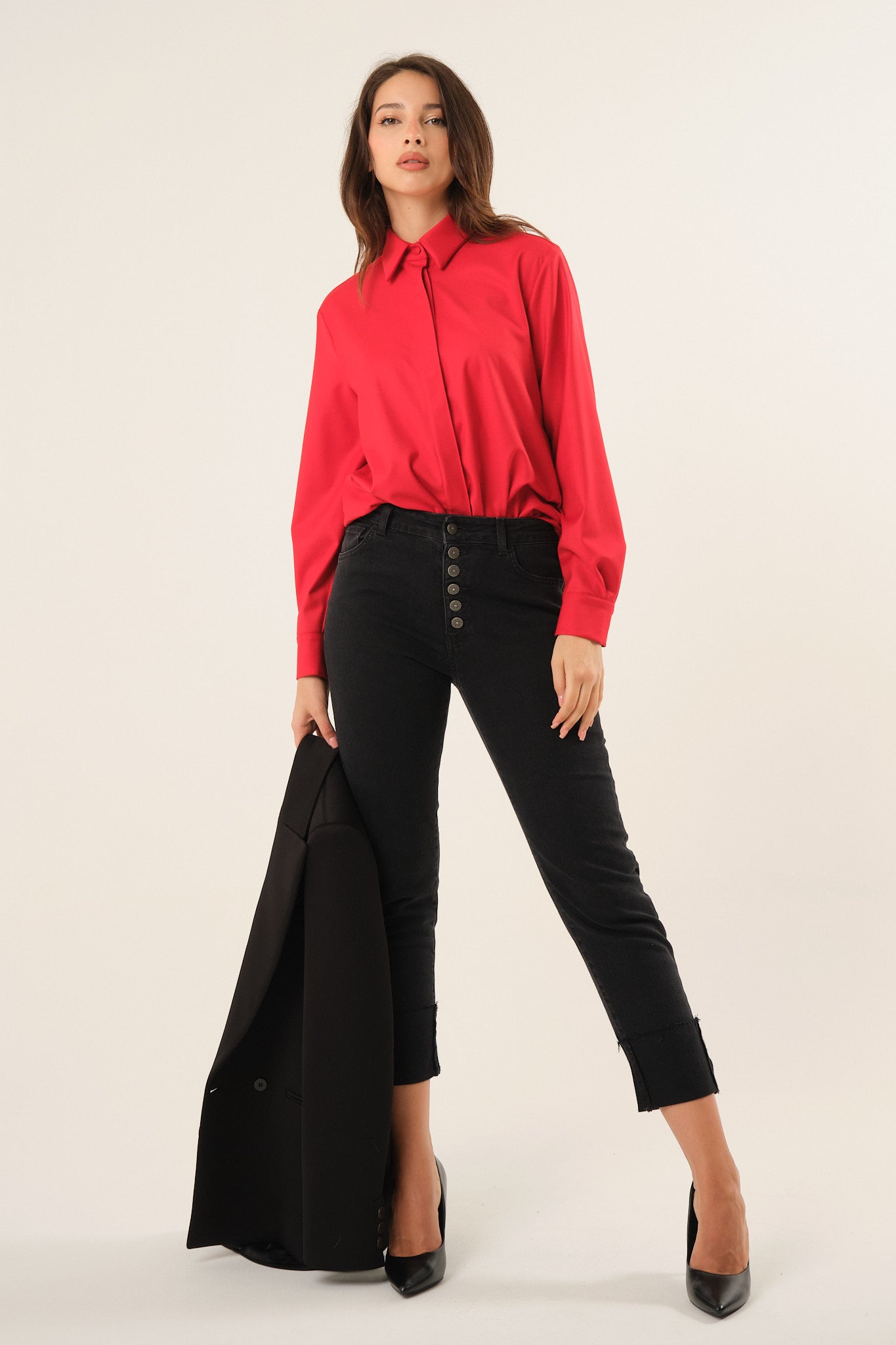 Camicia in tessuto doppiato
