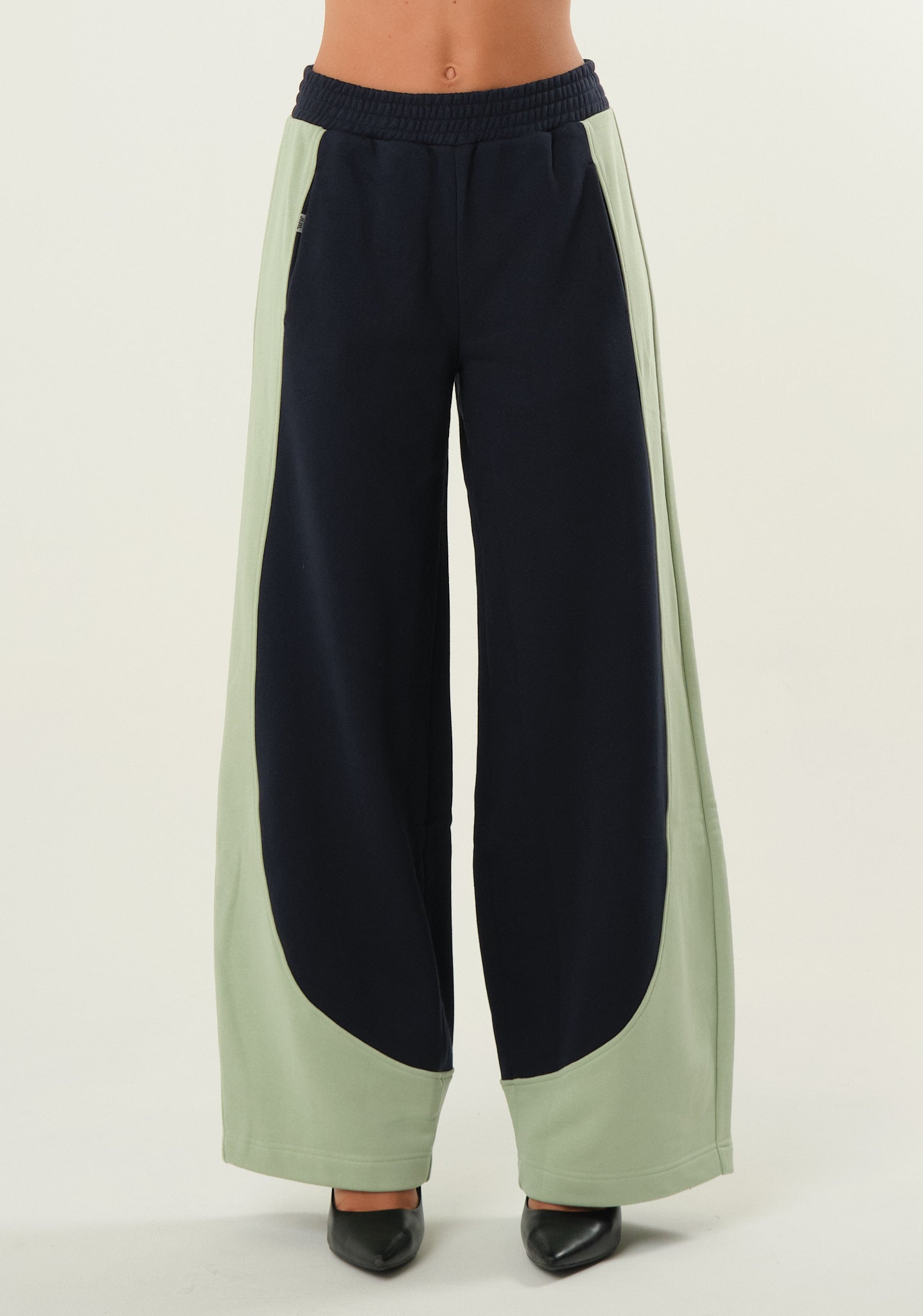 Pantalone tuta bicolor