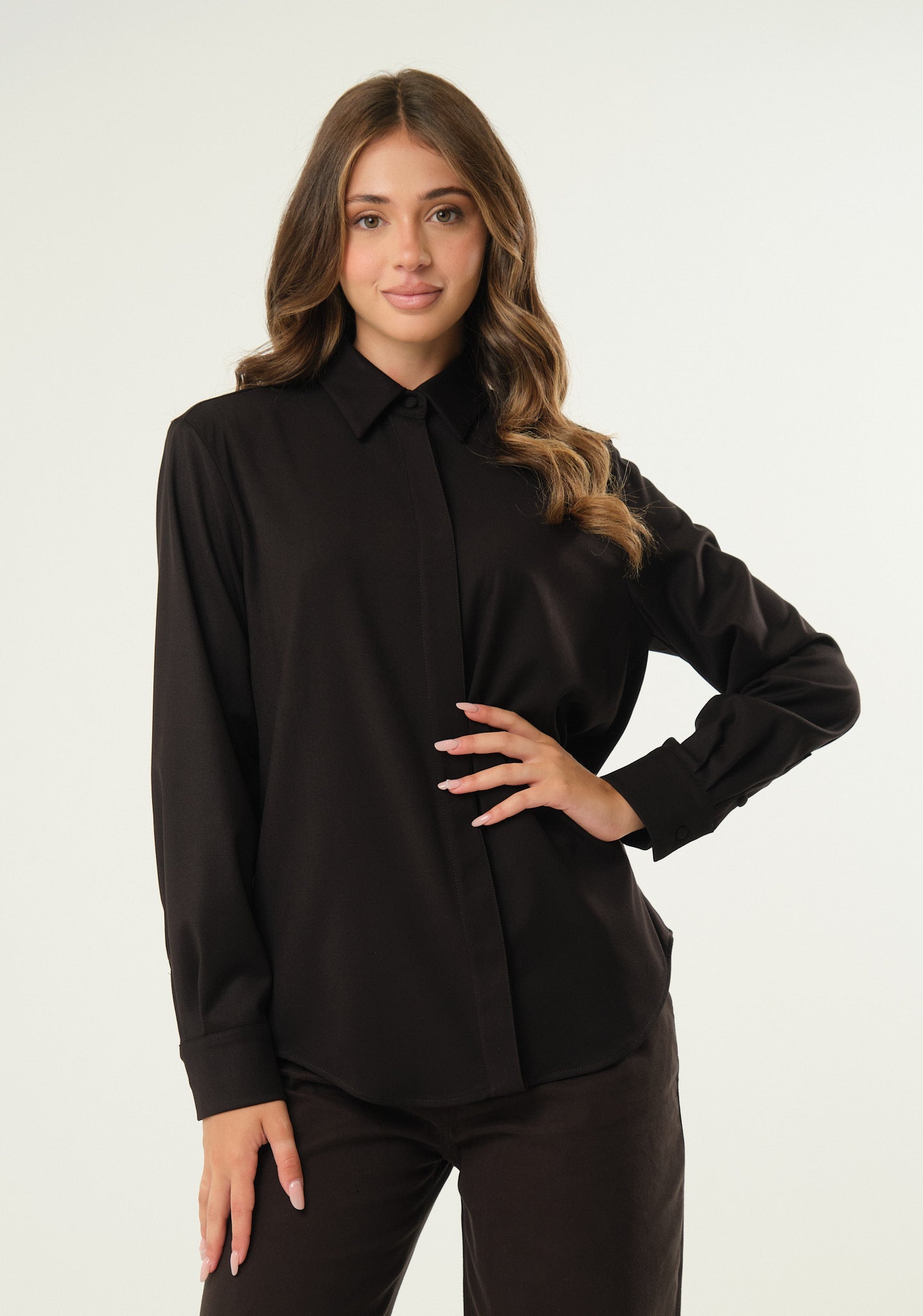 Camicia in tessuto doppiato