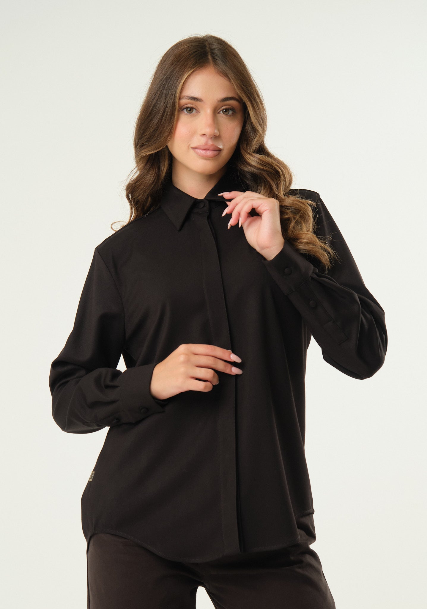 Camicia in tessuto doppiato