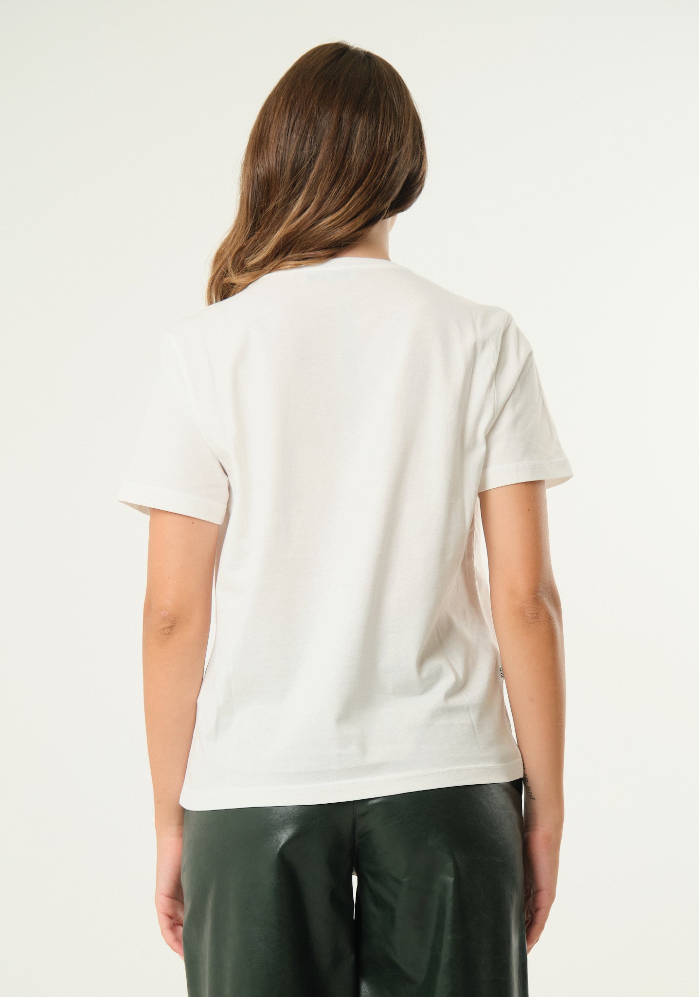 T-shirt con stampa lucida
