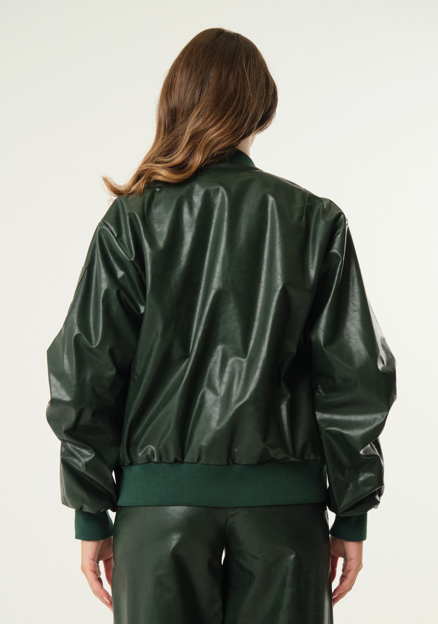 Giubbino bomber in ecopelle