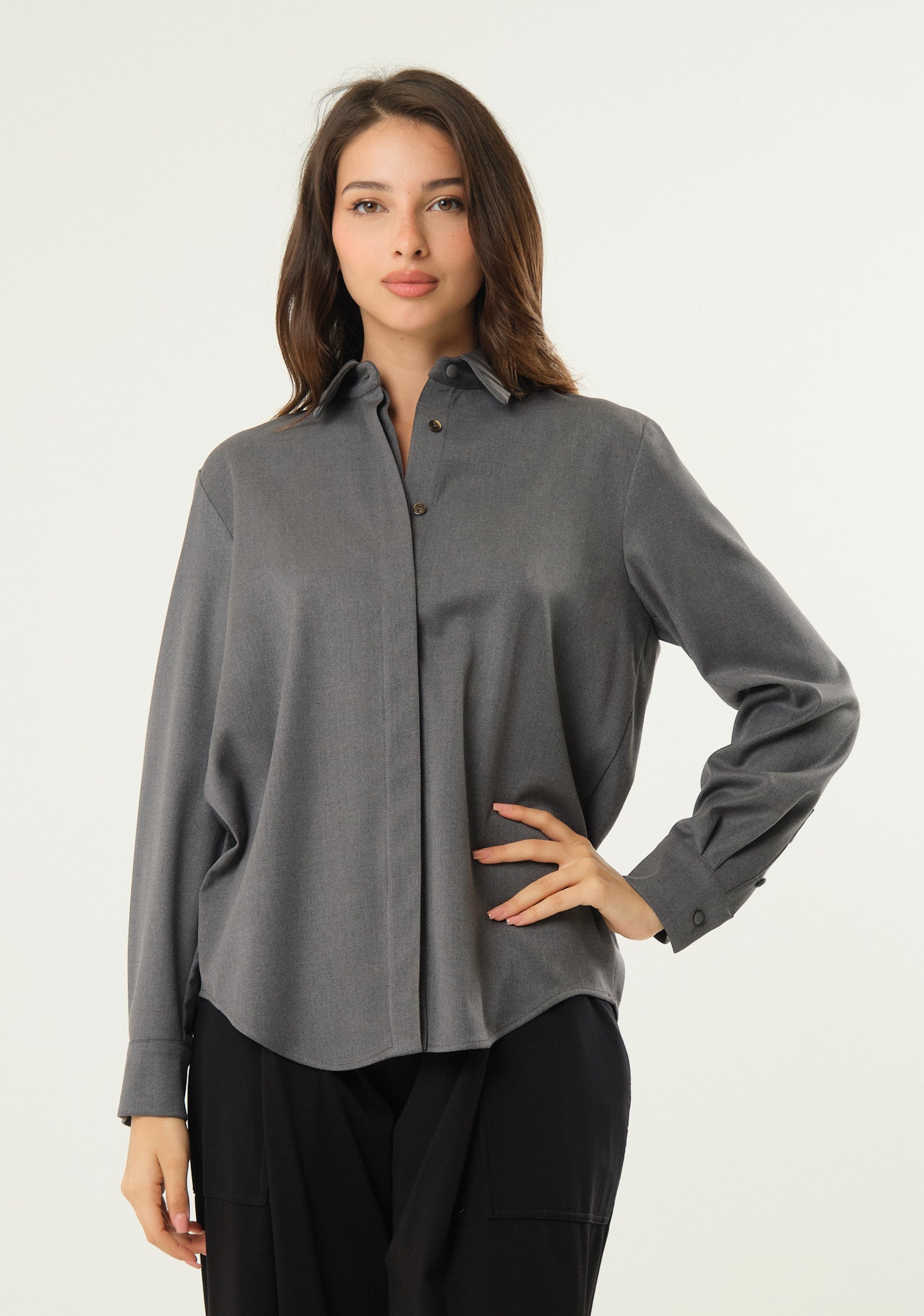 Camicia in tessuto doppiato